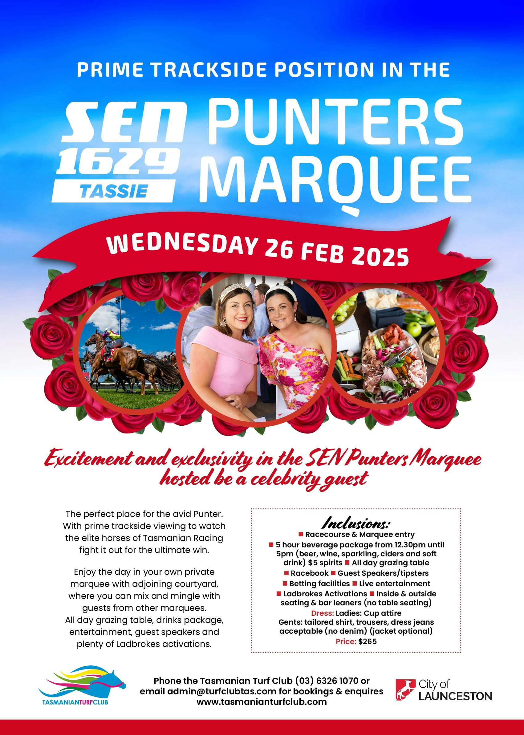 SEN Punters Marquee