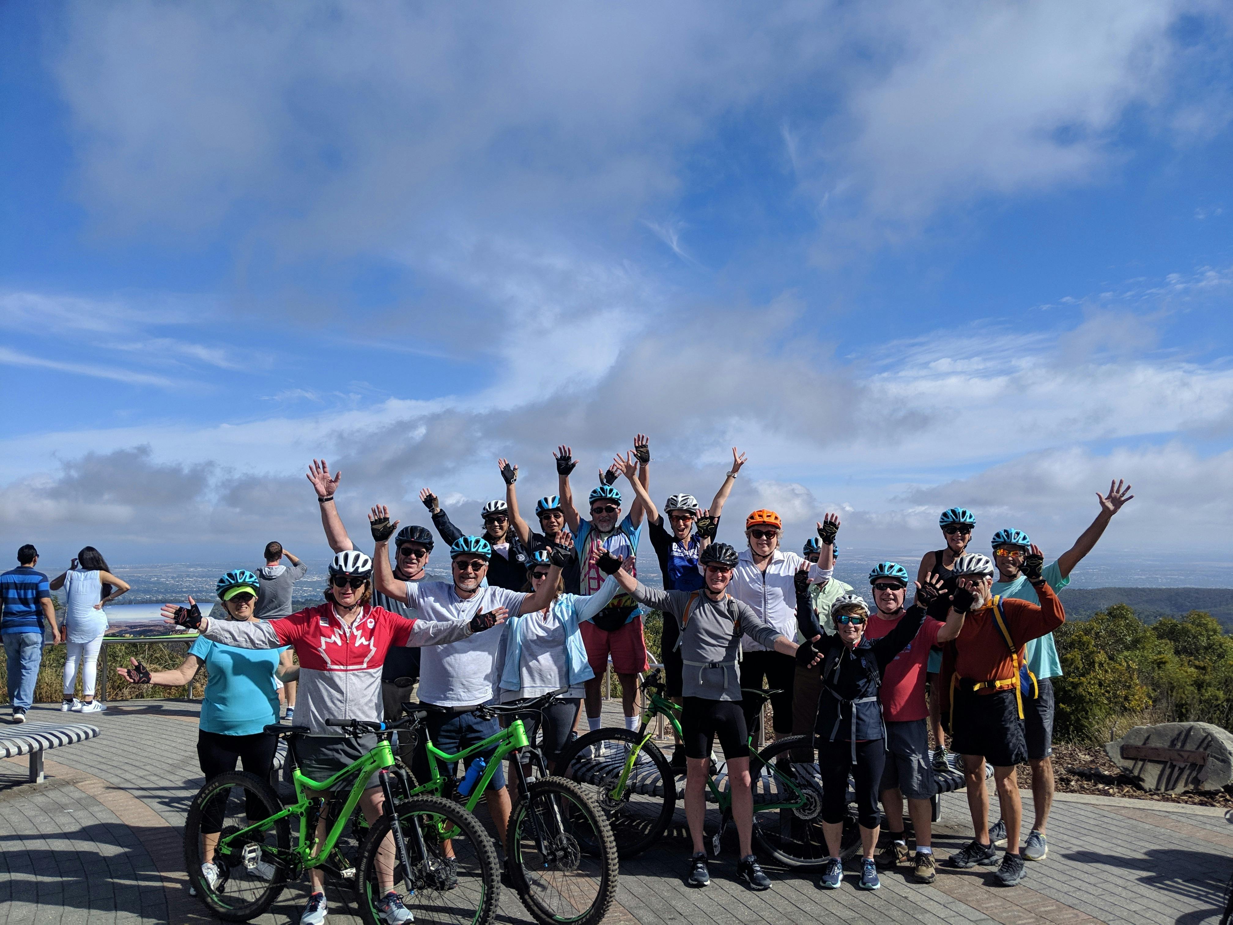 Get out on a mountain bike and roll down Mount Lofty!