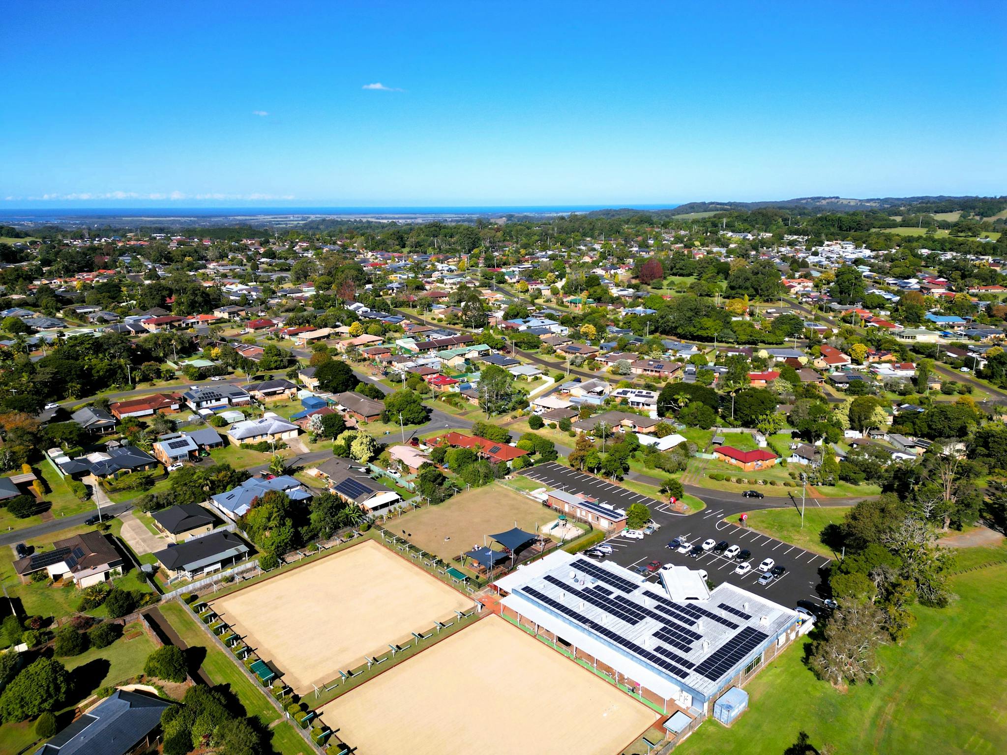 Aerial view of Plateau Sports