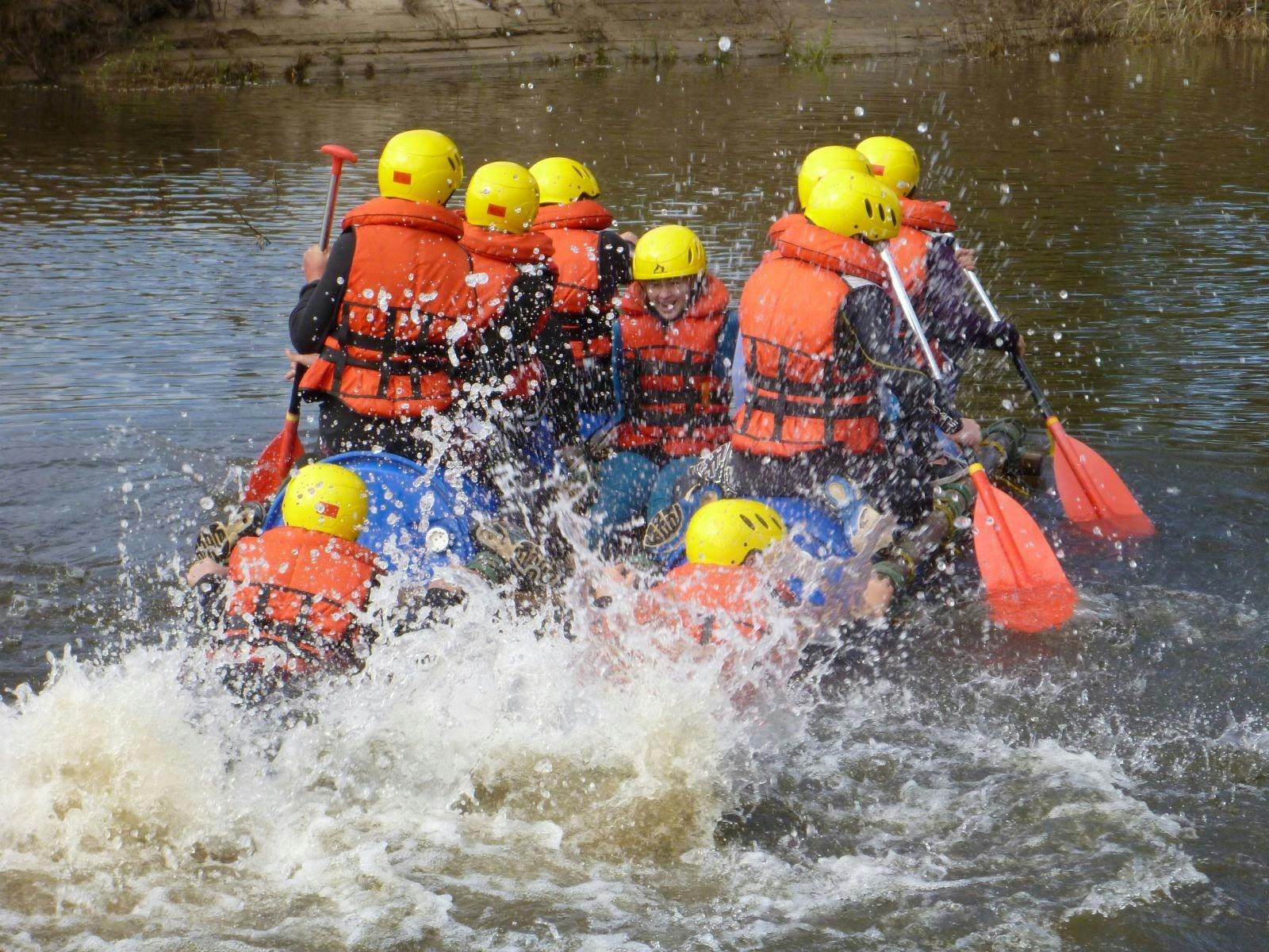 Raft building with Outward Bound