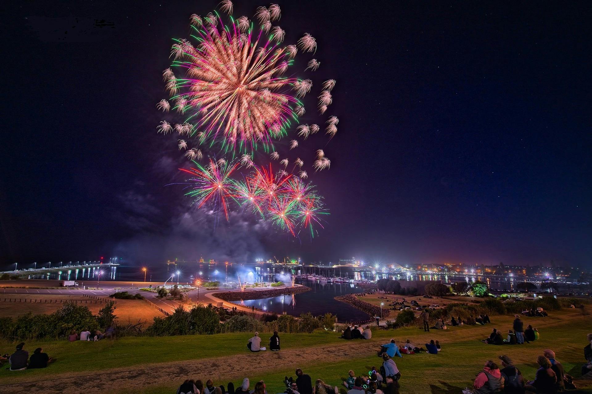 Fireworks on the Portland Foreshore