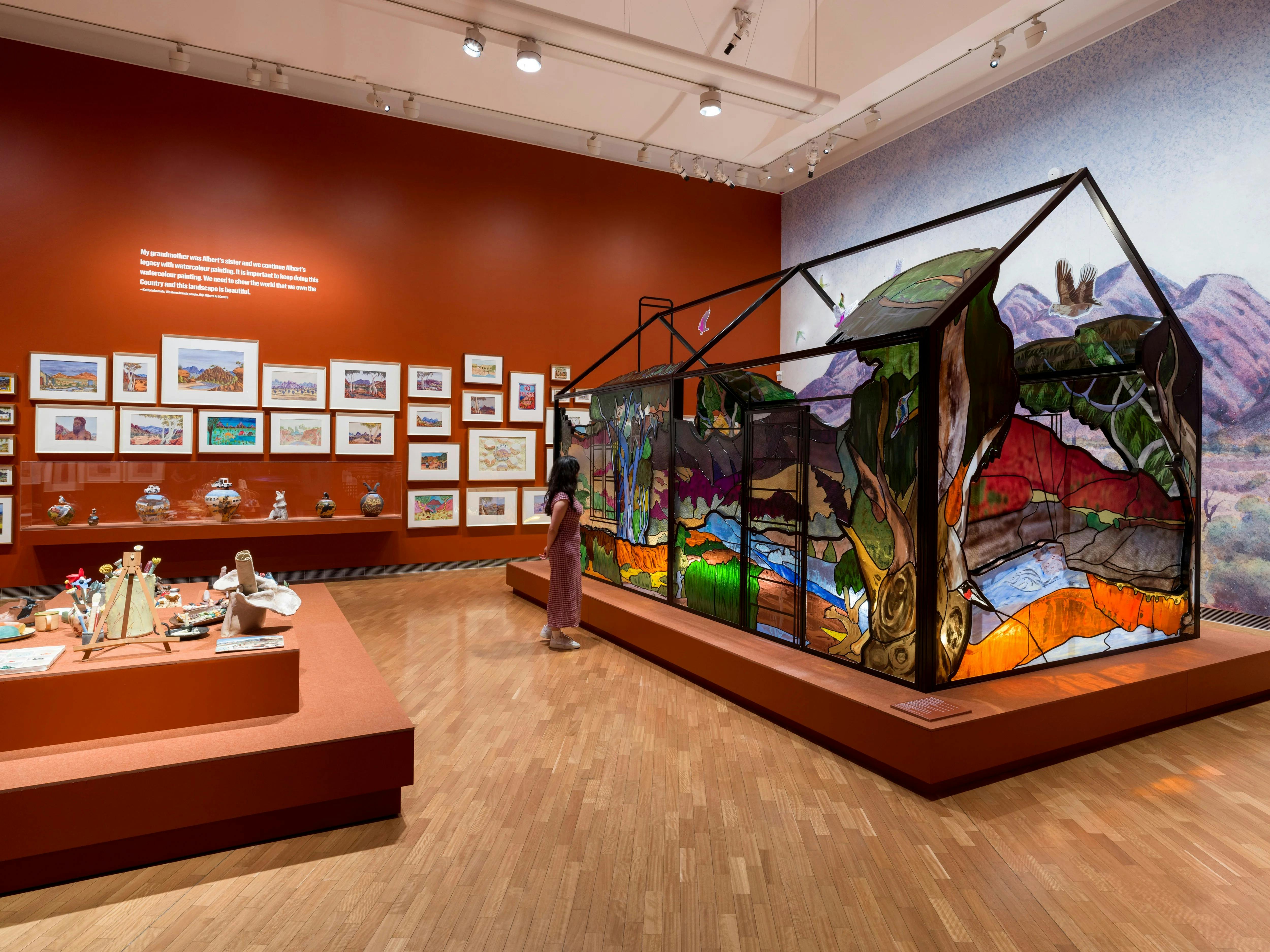 Installation view of 5th National Indigenous Art Triennial: After the Rain