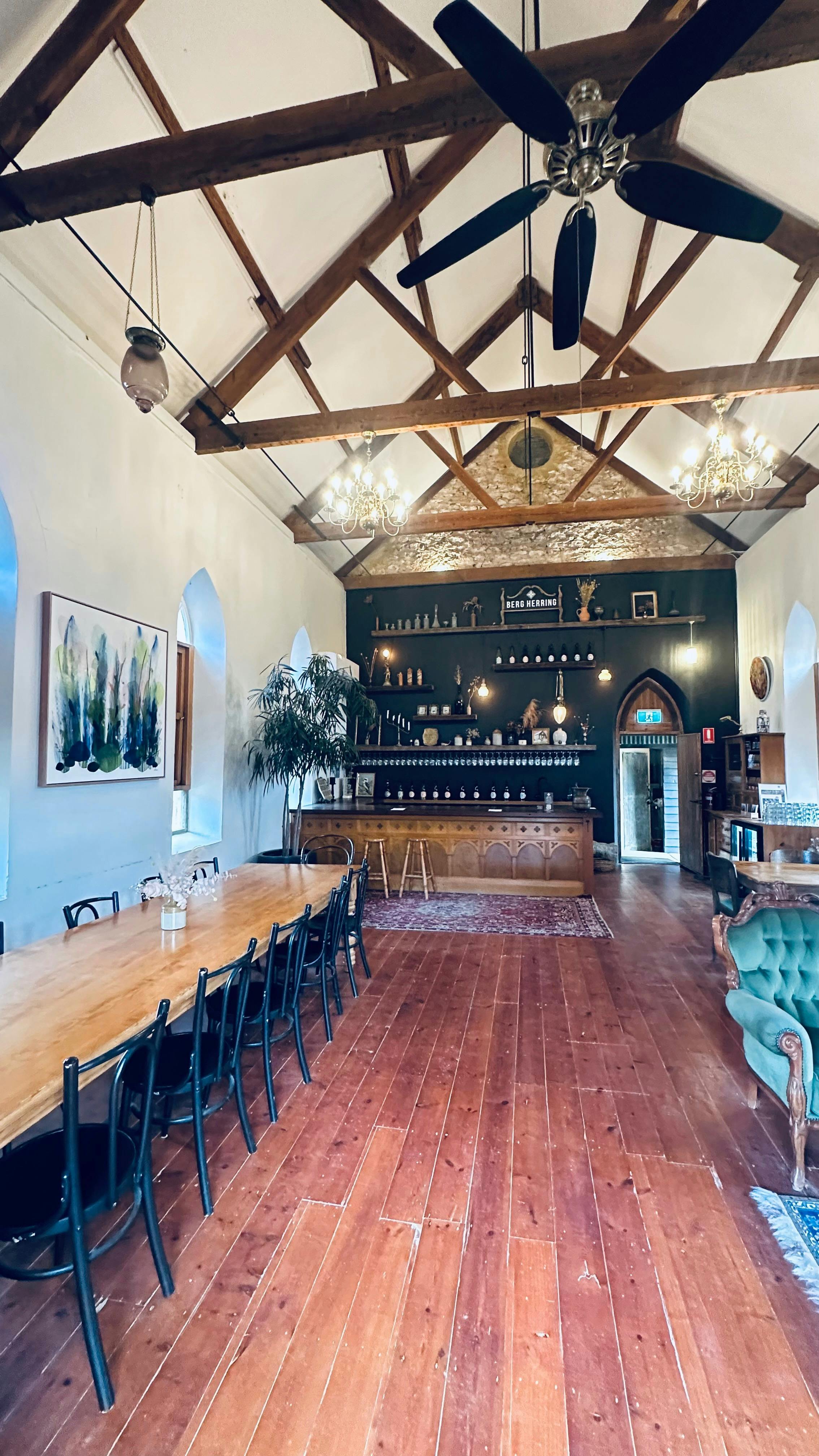 Artist Emma Fält at Berg Herring Wines in Sellicks Beach