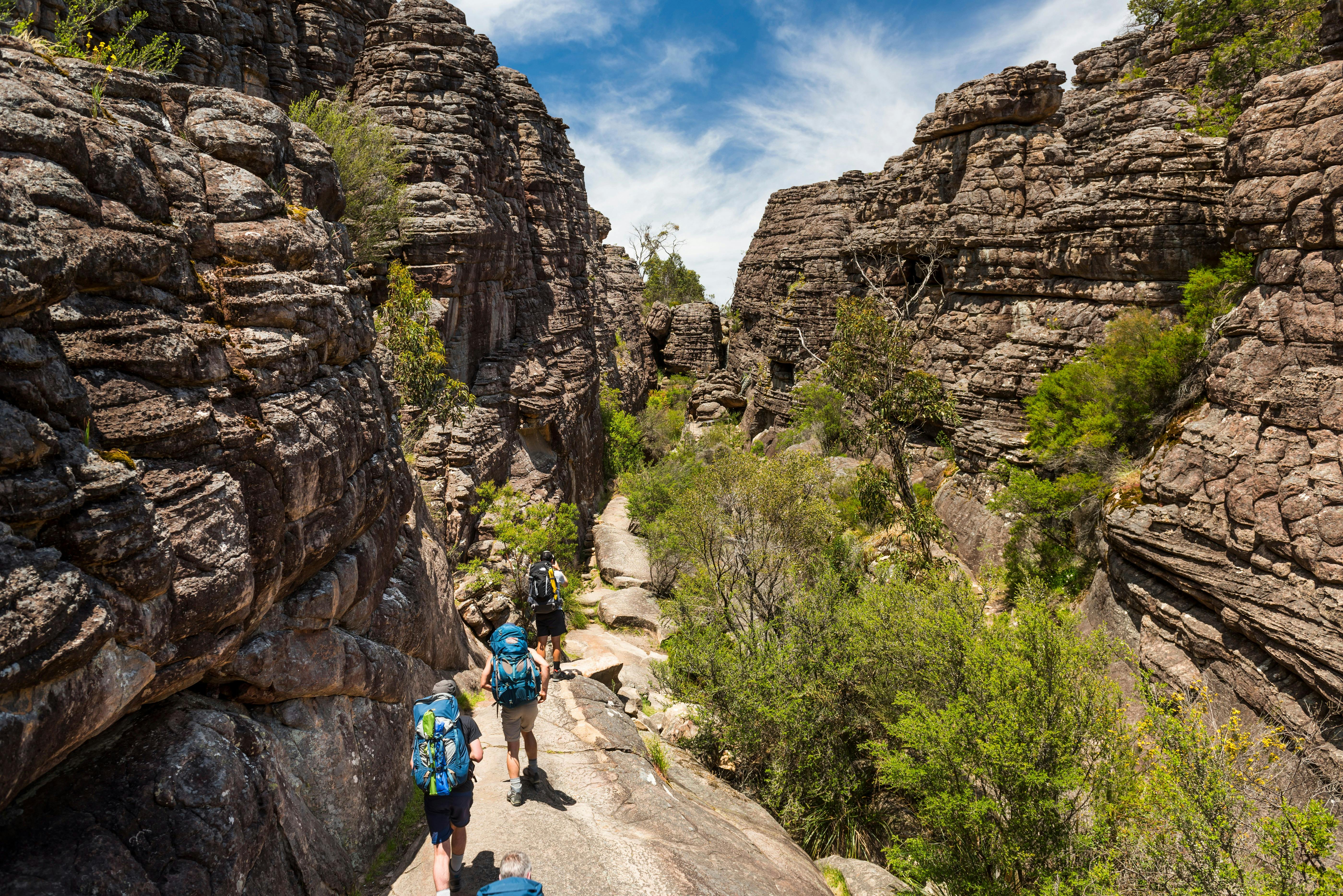 Hiking through the Grand Canyon
