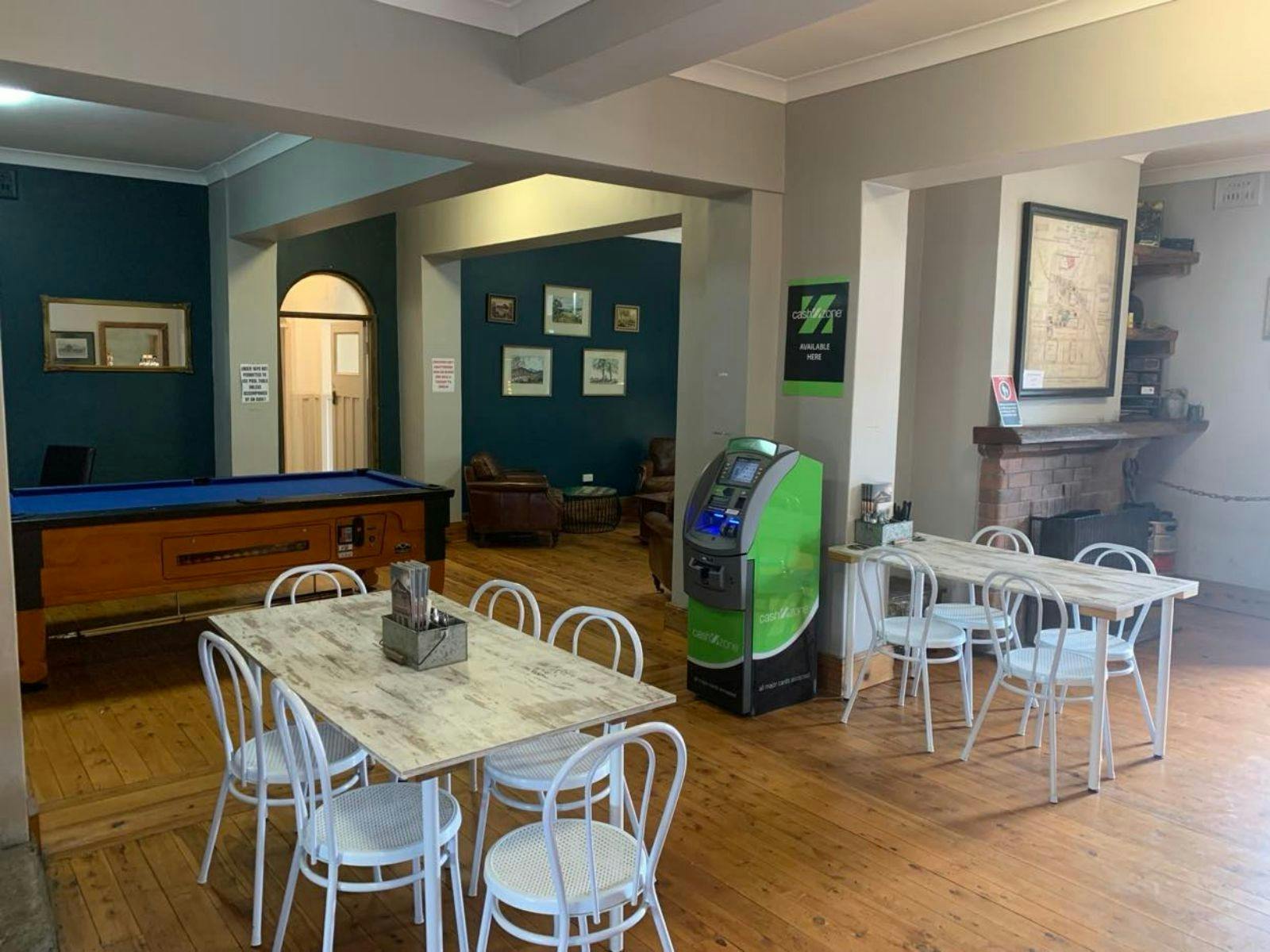 Seating inside the Royal Hotel Capertee