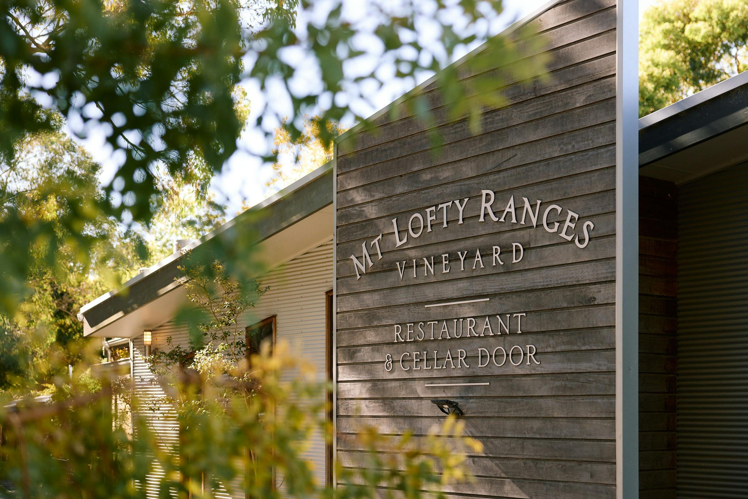 Mt Lofty Ranges Vineyard Entrance