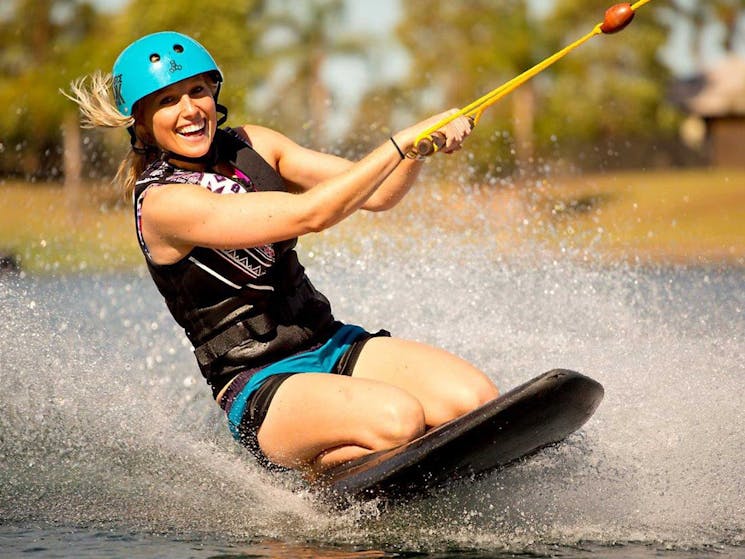 Girl Kneeboarding