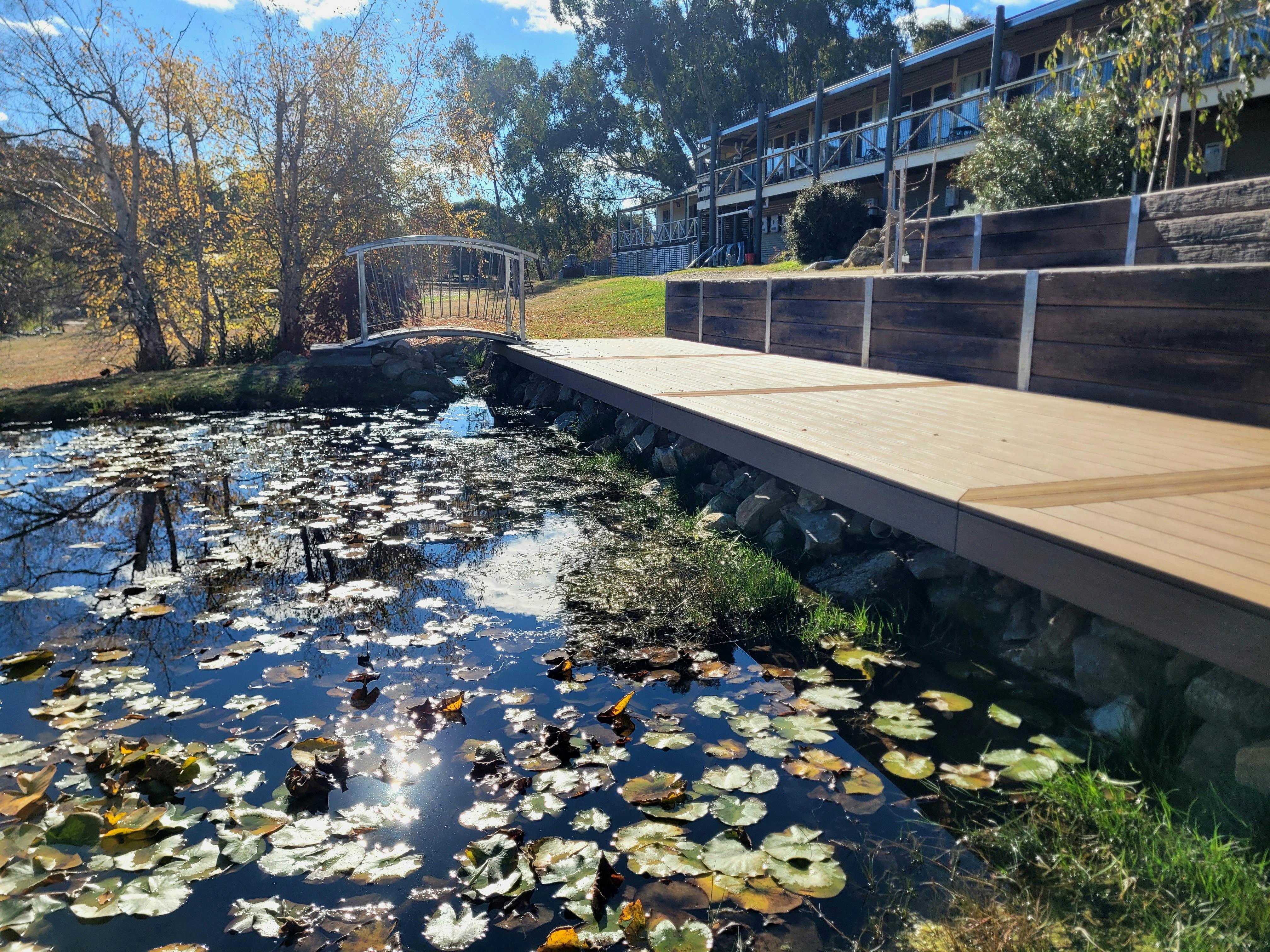 Rear of motel building
