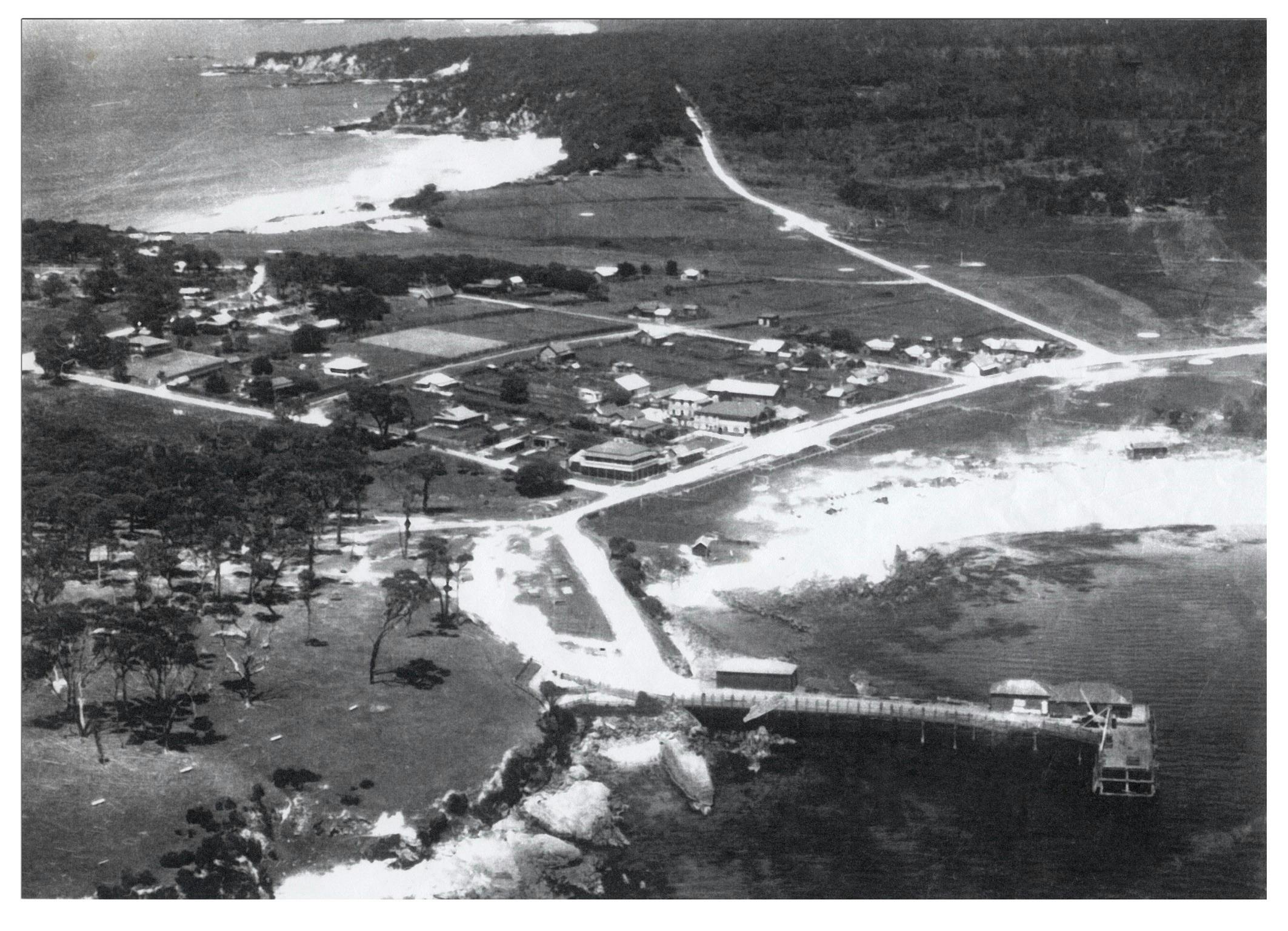 Bermagui aerial circa 1940s