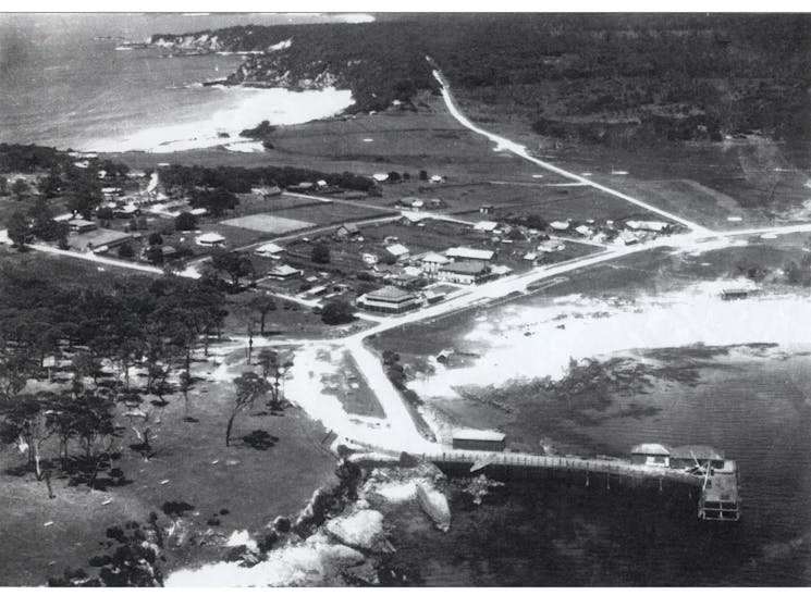 Bermagui aerial circa 1940s