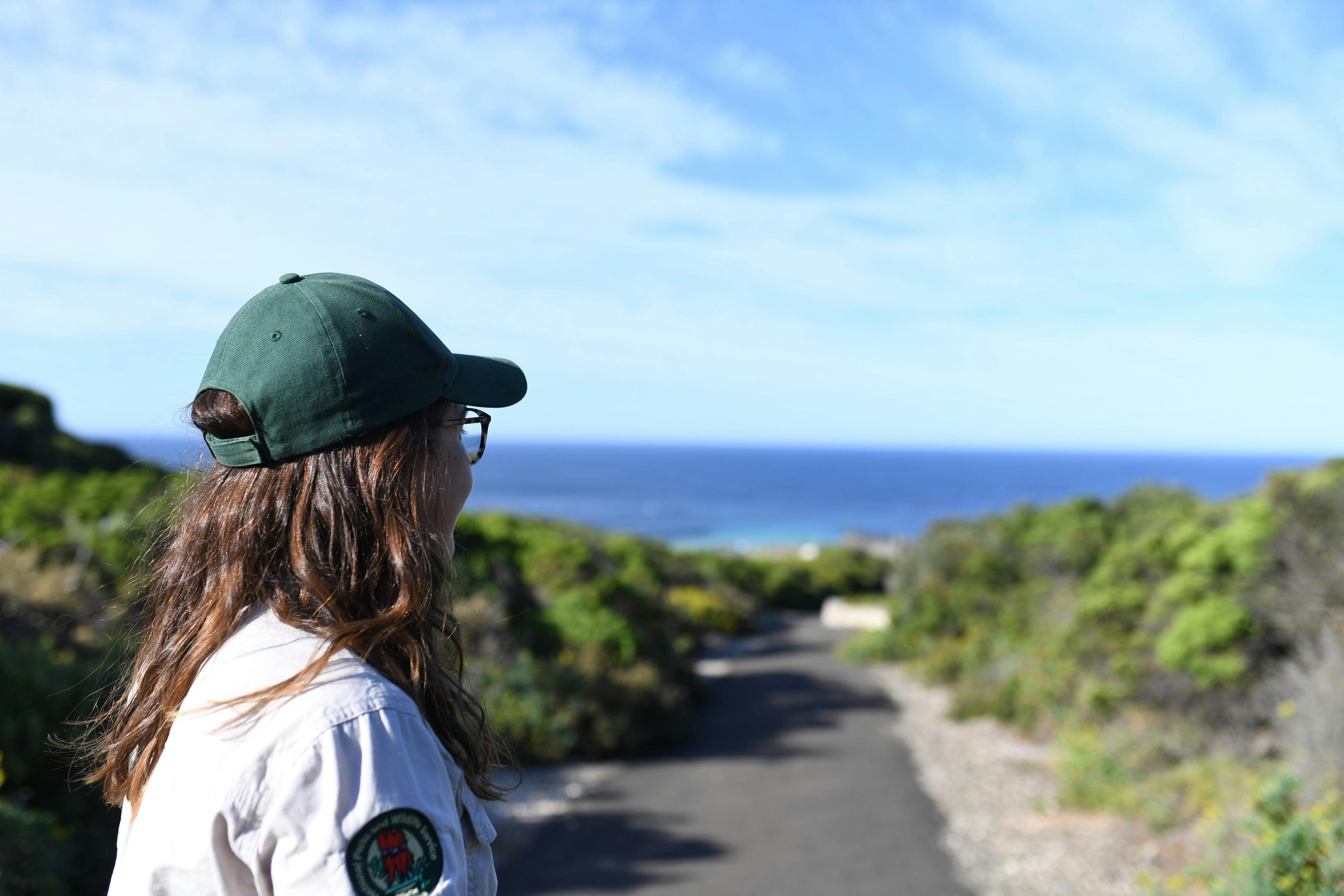 Park ranger at Seal Bay Conservation Park Kangaroo Island