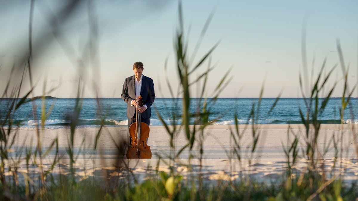 Cello on Beach