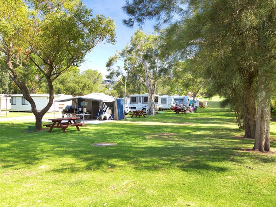 Camping sites at Werri Beach Holiday Park