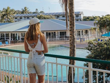 K'gari Beach Resort pool views K'gari Beach Resort pool views