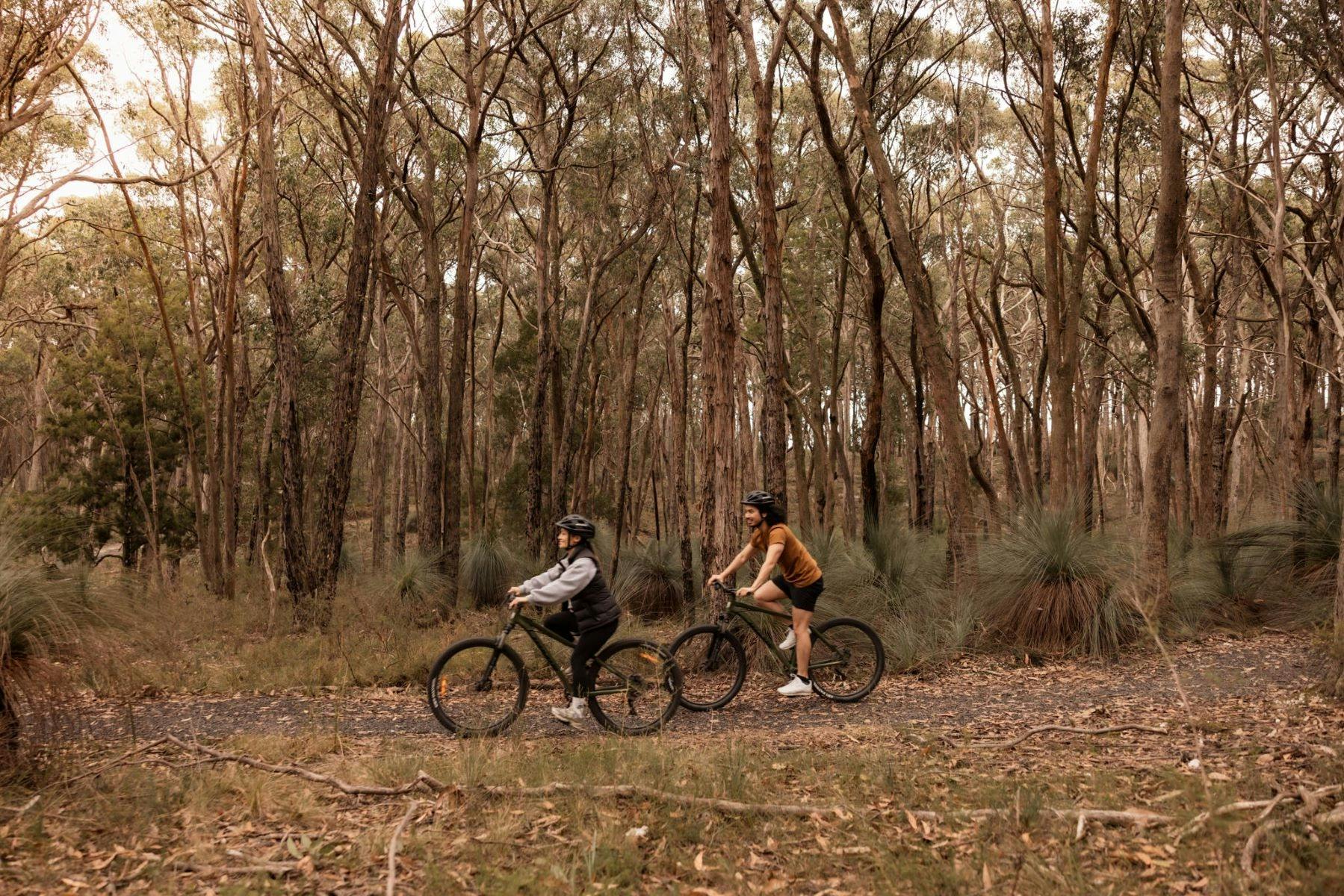 Cycling in Woowookarung Regional Park