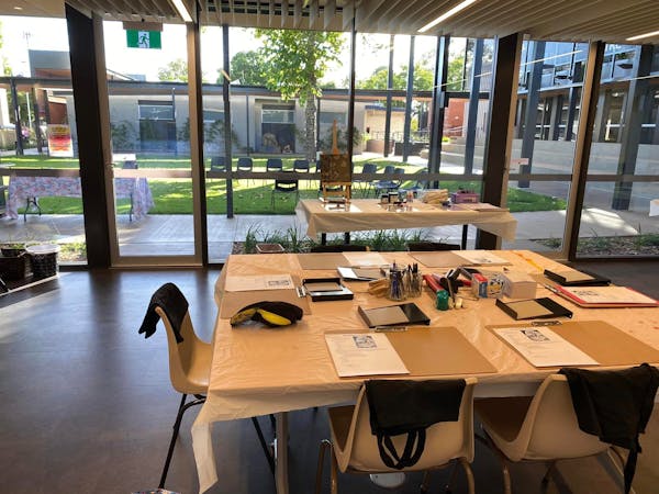 Indoor Workshop Space overlooking Fuller Place