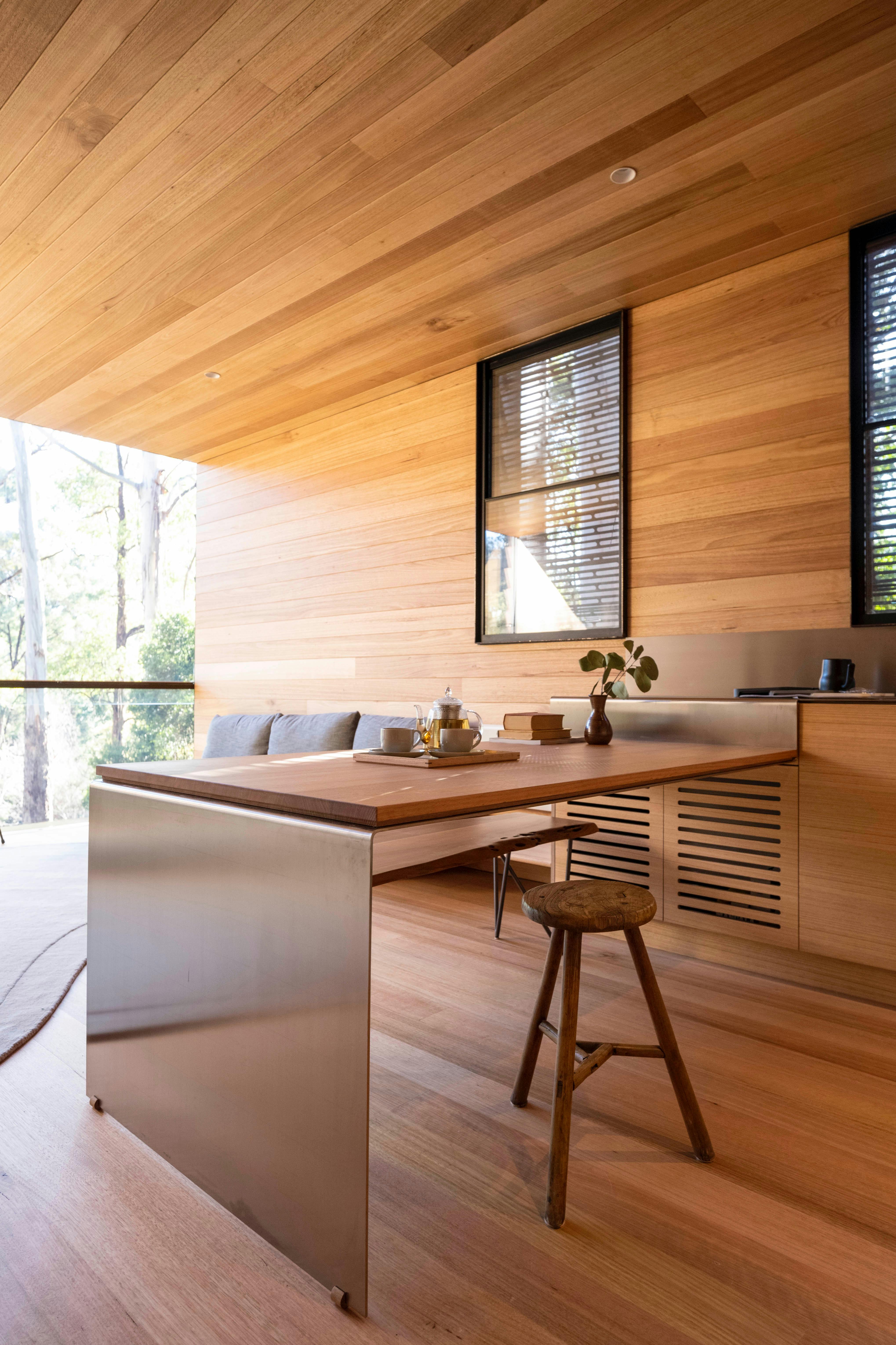 Stunning big picture window to watch the birds as you sip your coffee.