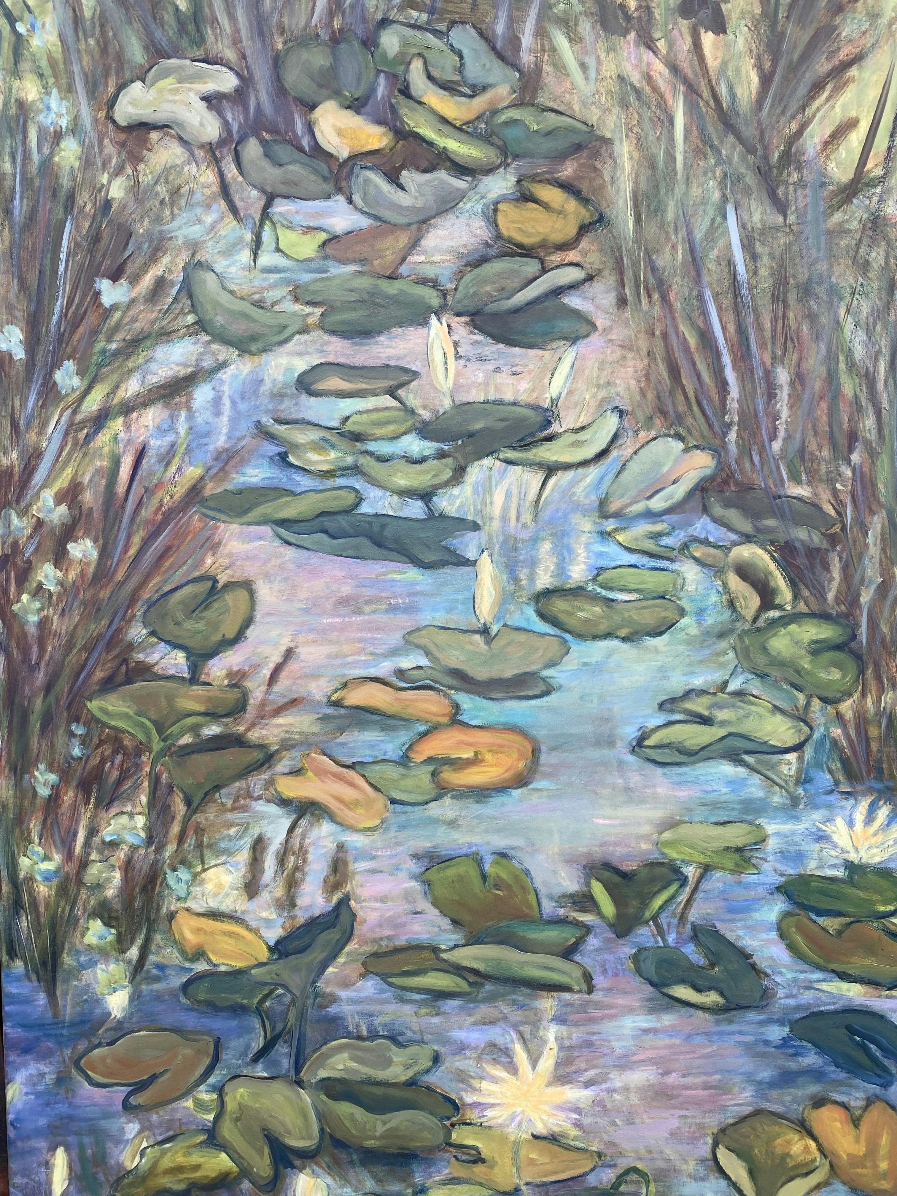 Amanda Goodge, Frog Habitat. Oil over acrylic
