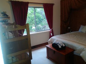 Bear Cottage main bedroom. Sleeps 2. July 2020