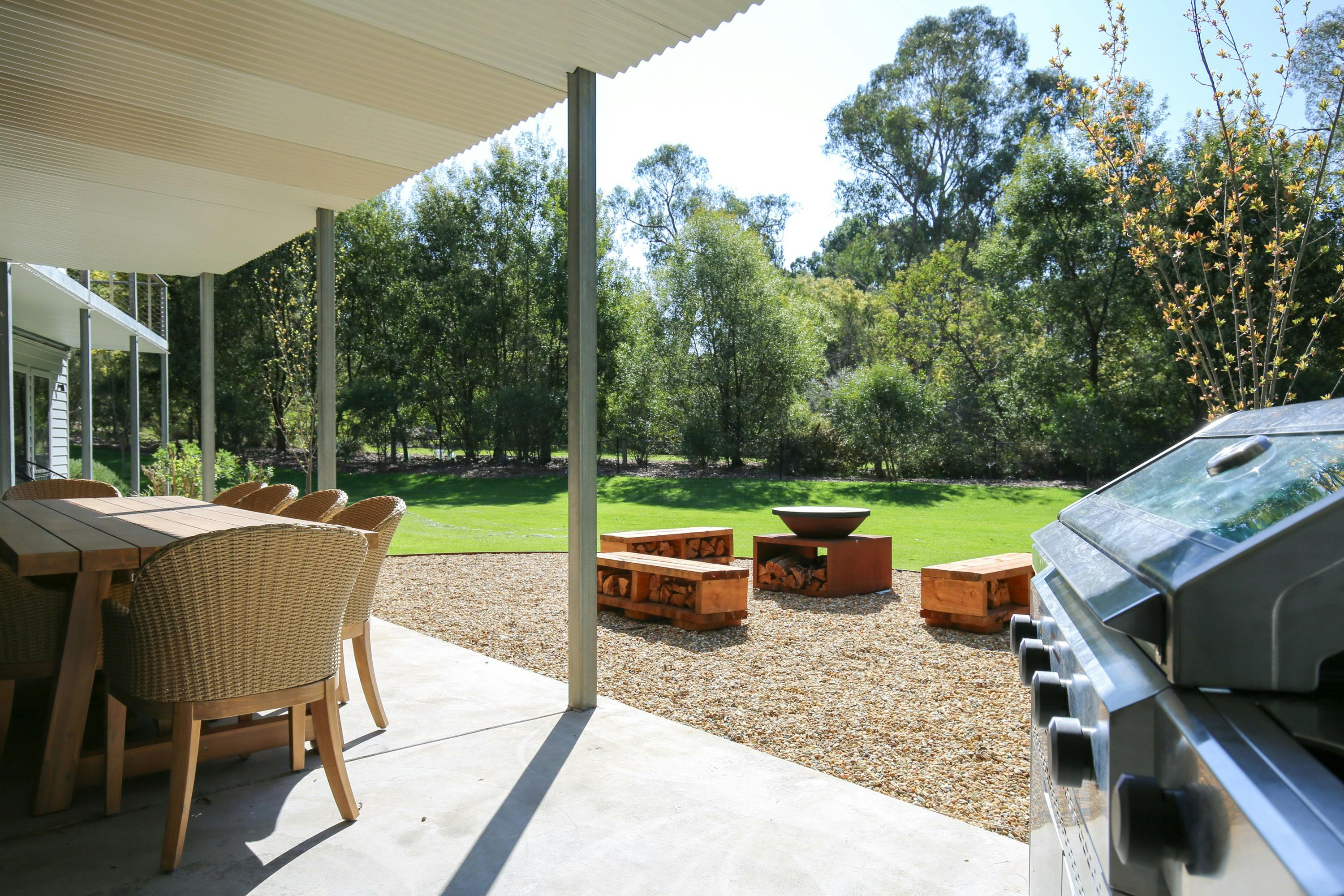 Northern Exposure Bright outdoor area and barbeque