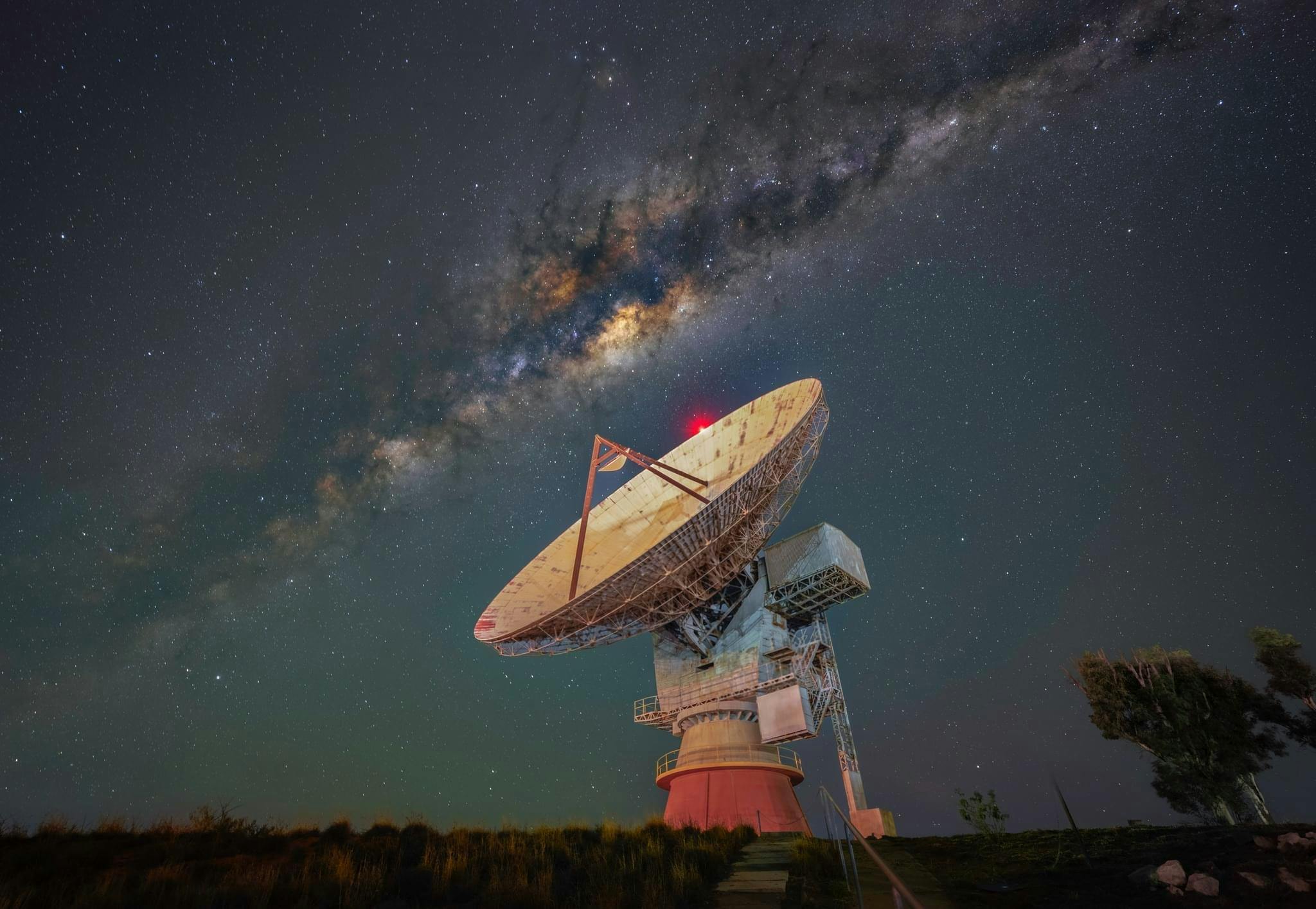 OTC dish with Milky Way