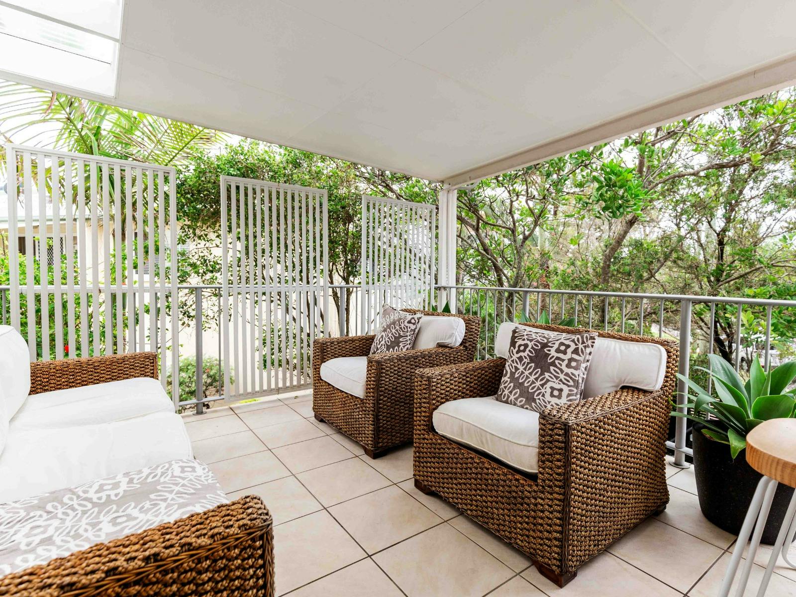Private balcony with outdoor lounge Private balcony with outdoor lounge