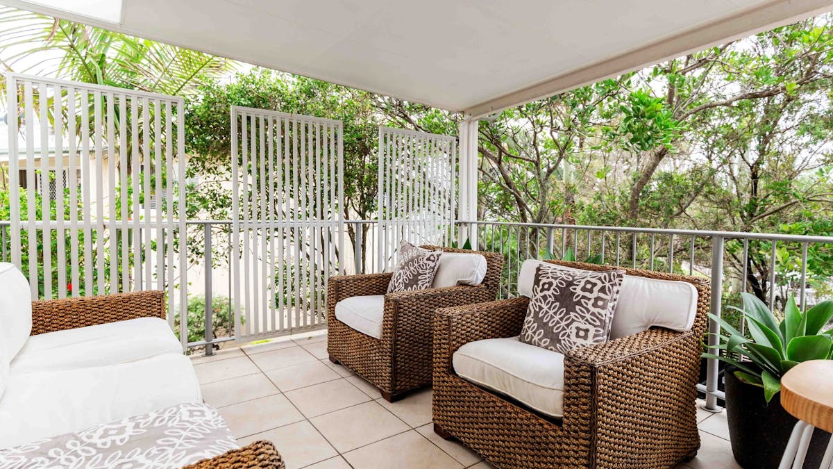 Private balcony with outdoor lounge