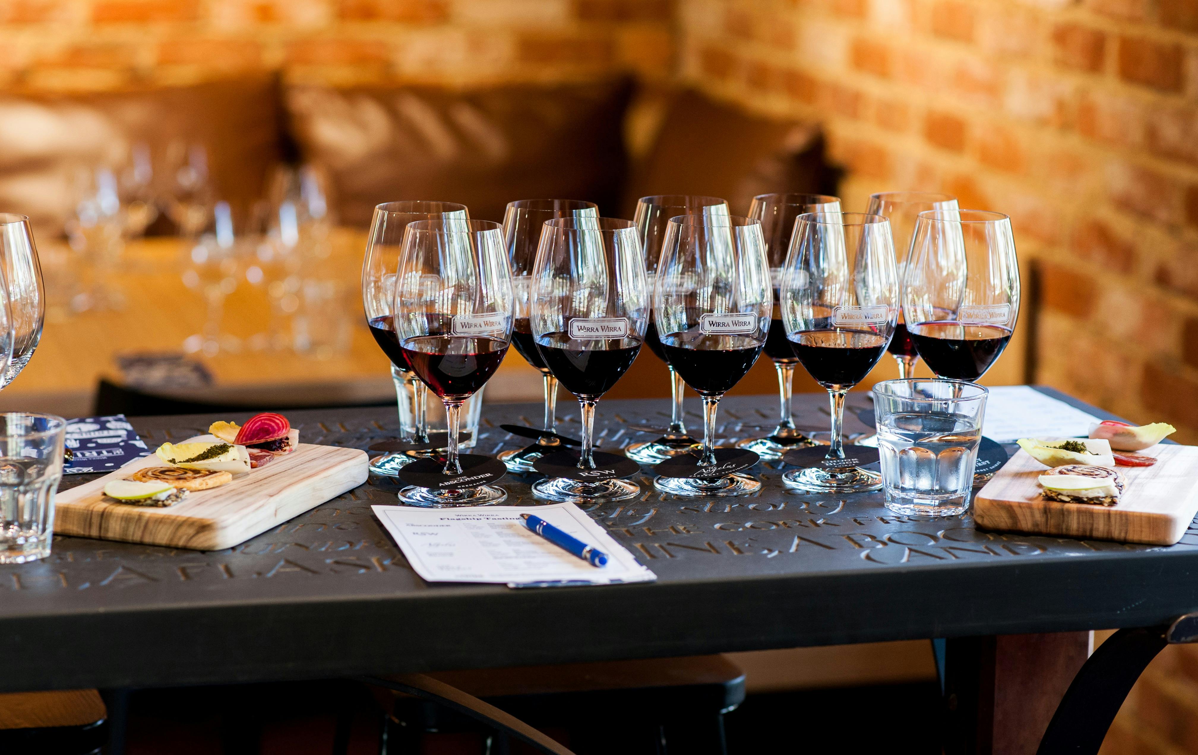 Wine Flight with Tasting Plate