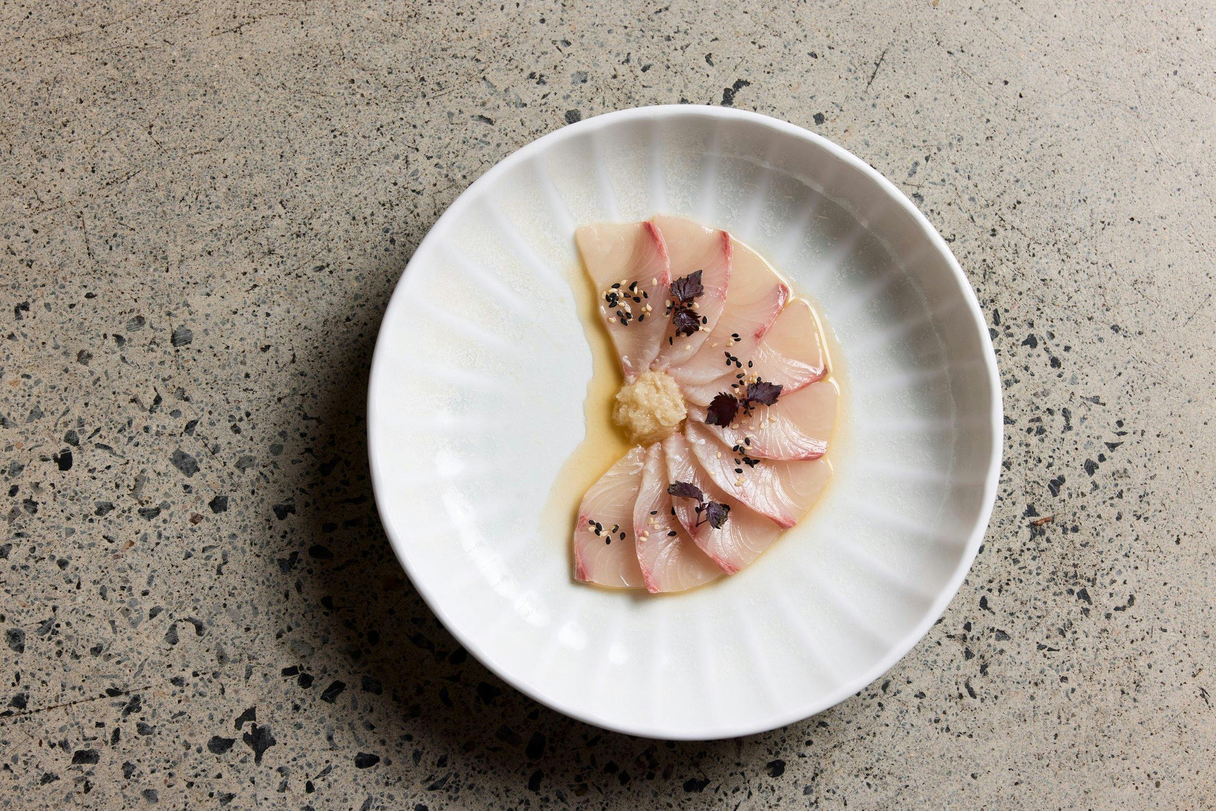 Hiramasa Kingfish on a plate