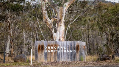 Orroral Campground signage