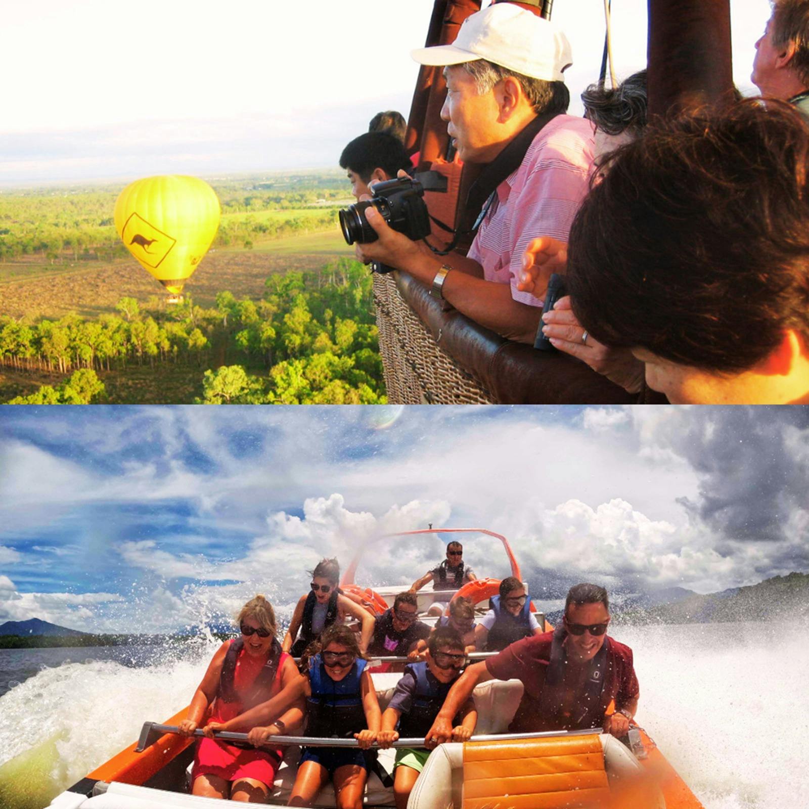 Cairns Hot Air Ballooning and BadFishy Jetboating