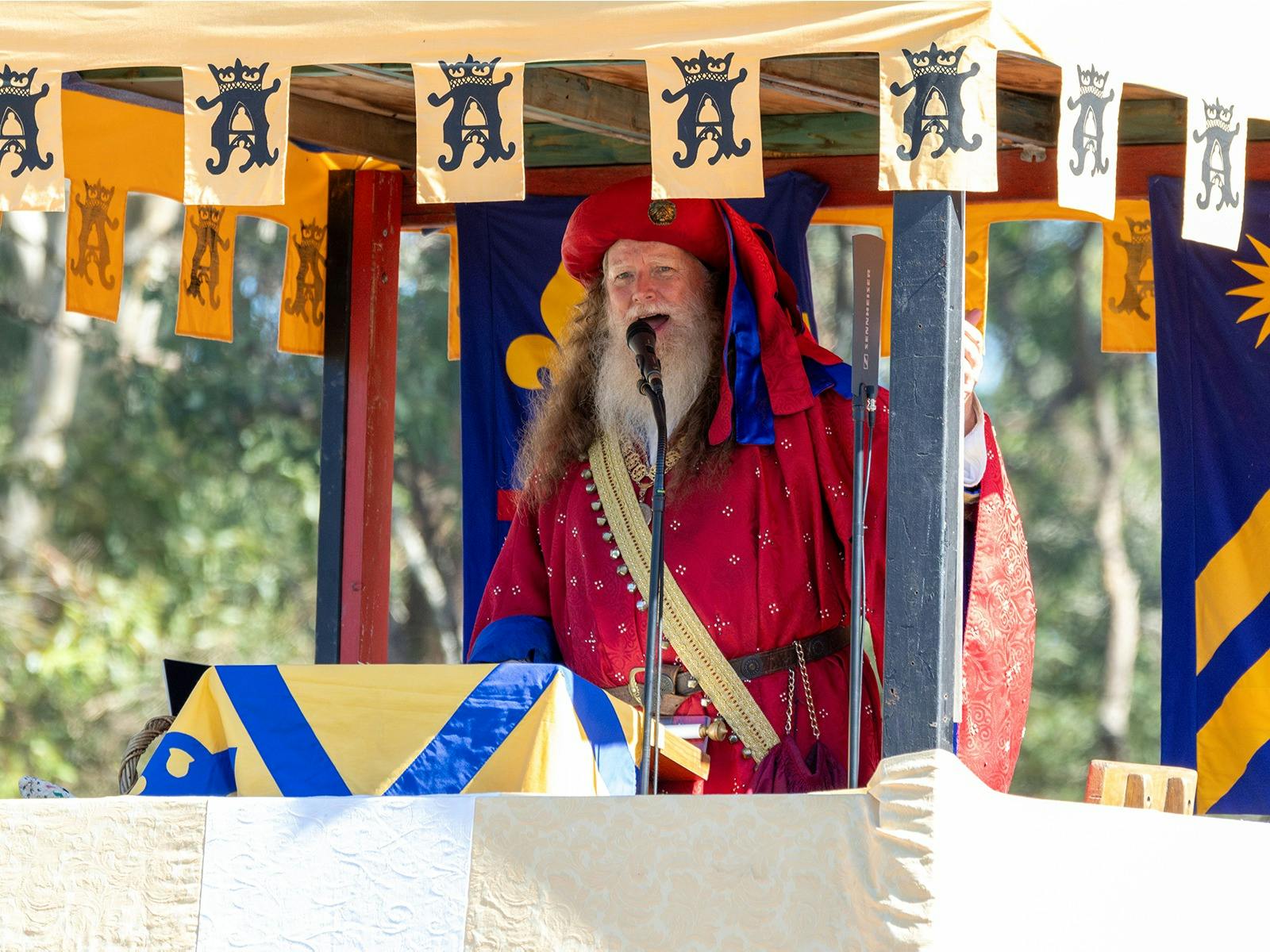 Lord Herald booms across the Joust