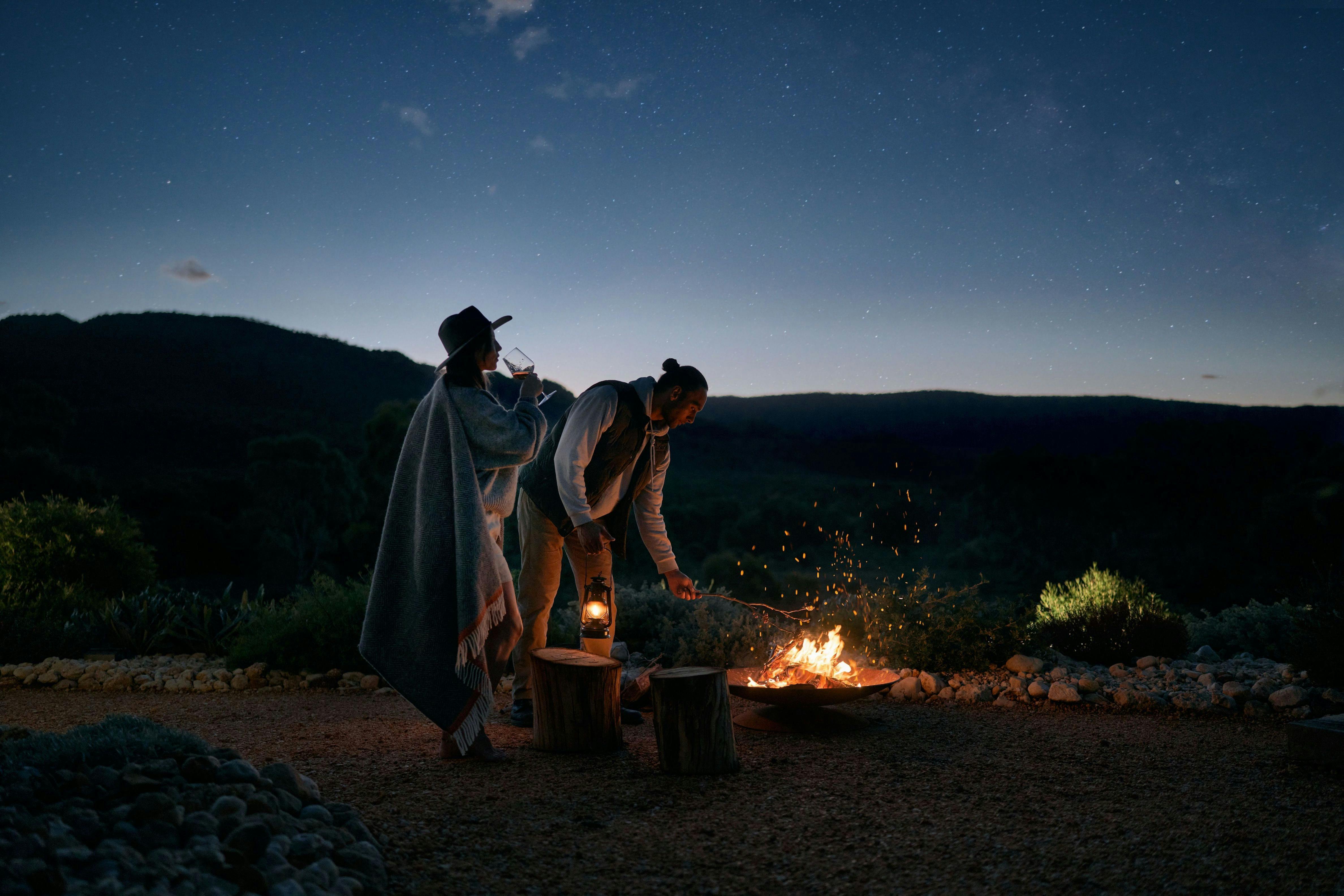 Outdoor campfire Grampians