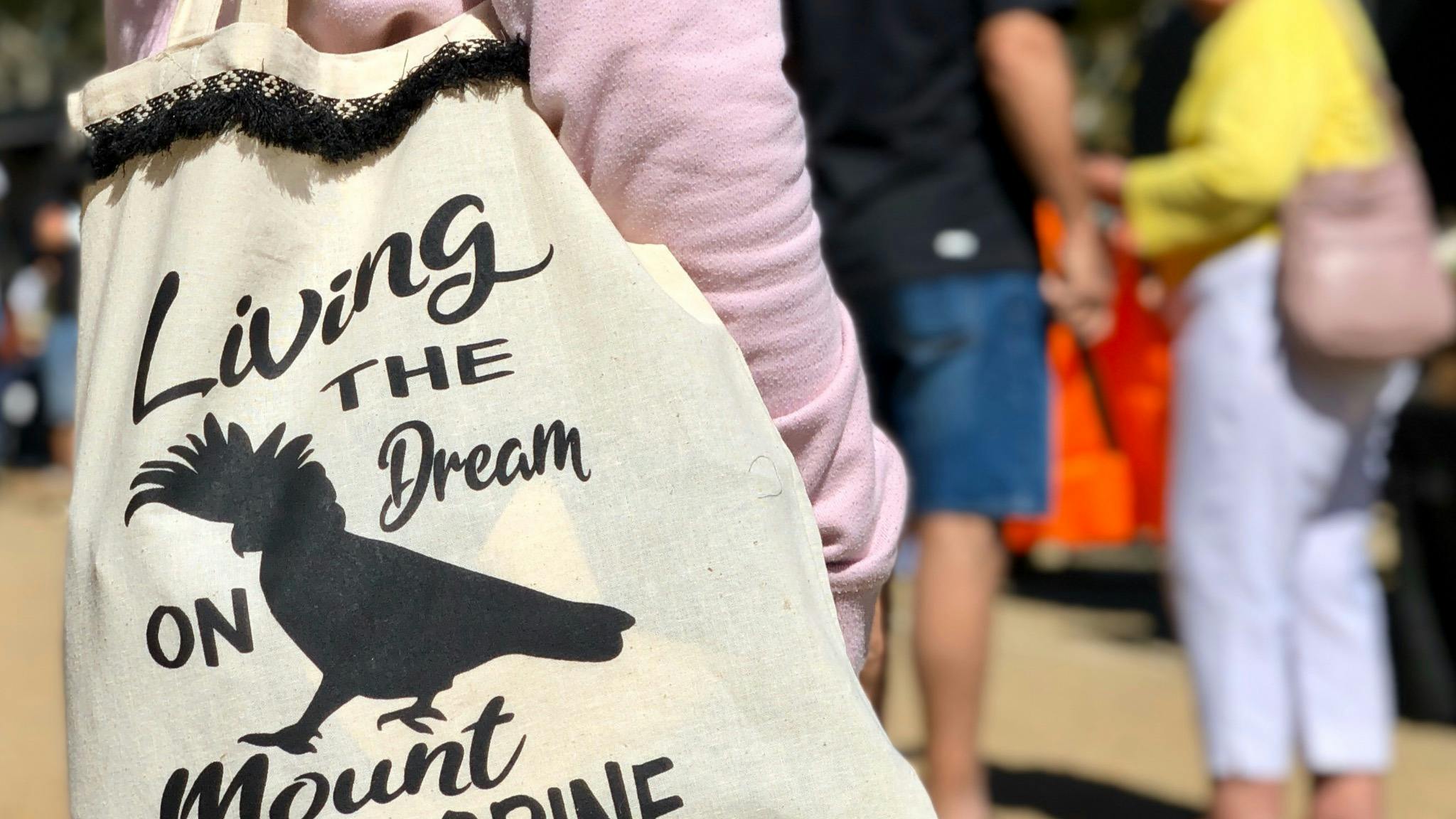 Market bag. Living the dream on Mount Tamborine. Market bag. Living the dream on Mount Tamborine.