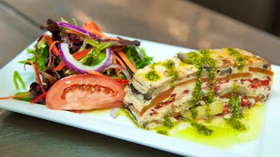 Frittata and fresh garden salad