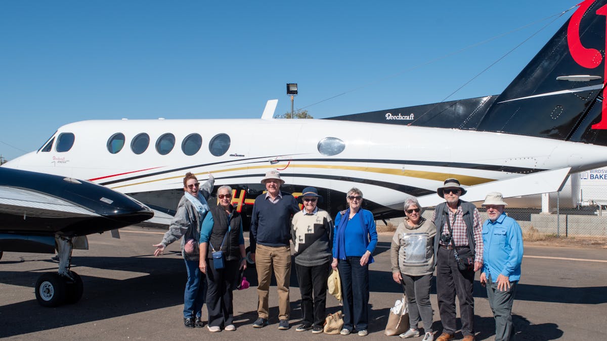 King Air with our guests.