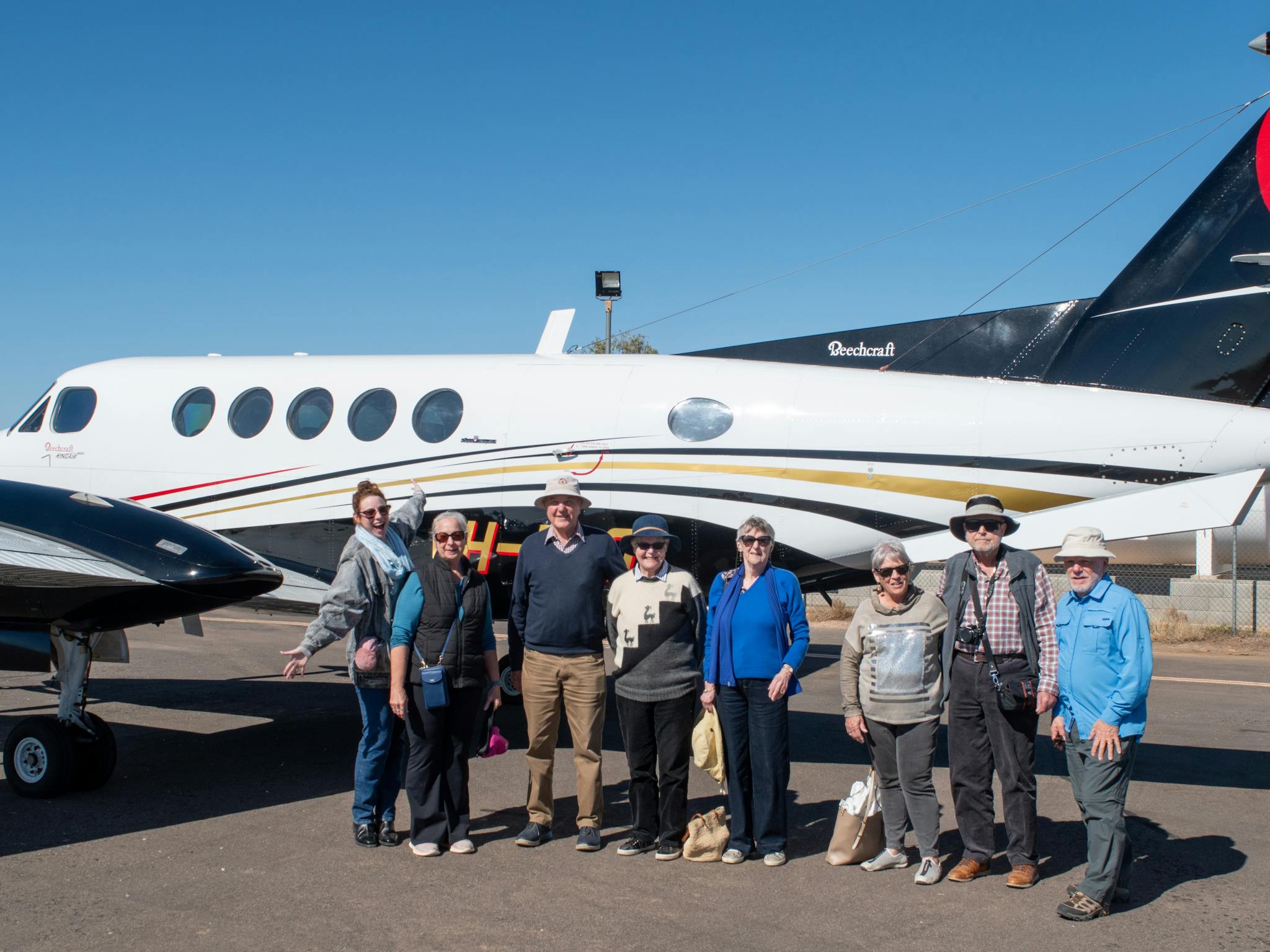 King Air with our guests. King Air with our guests.