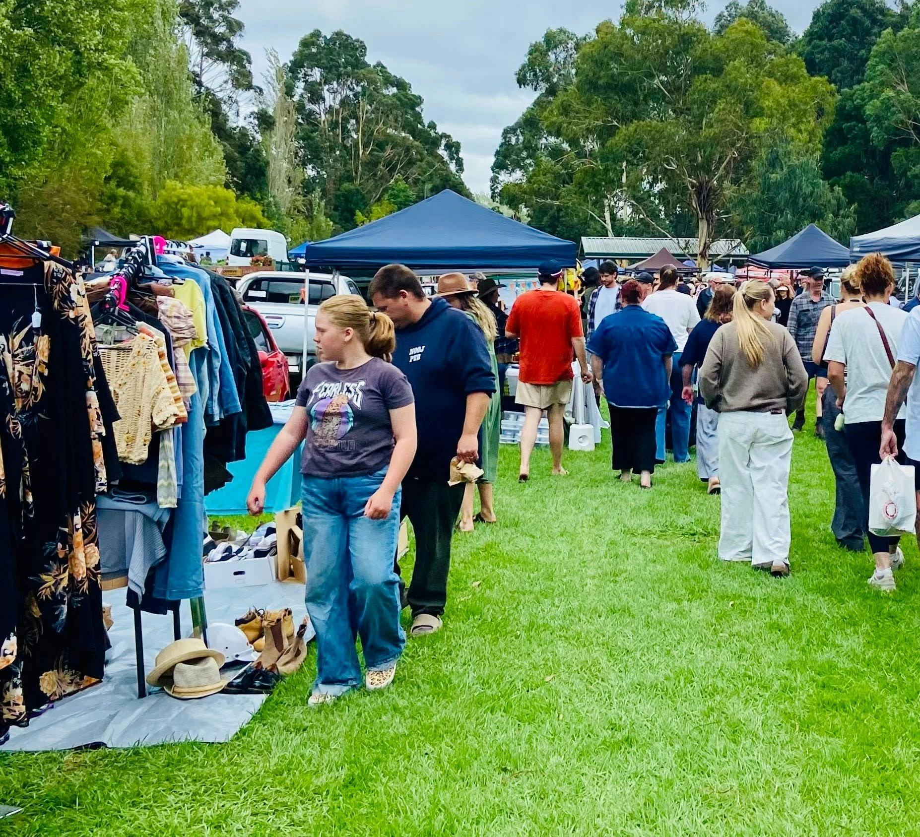 Shoppers at Loch Market
