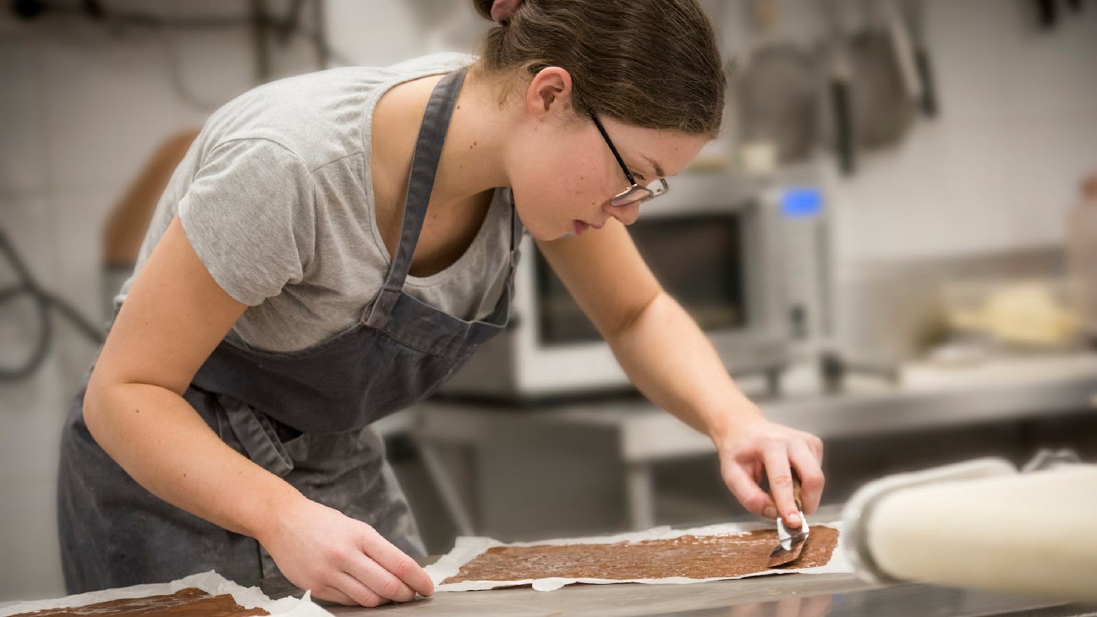 Early morning preparations at The Icky Sticky Patisserie