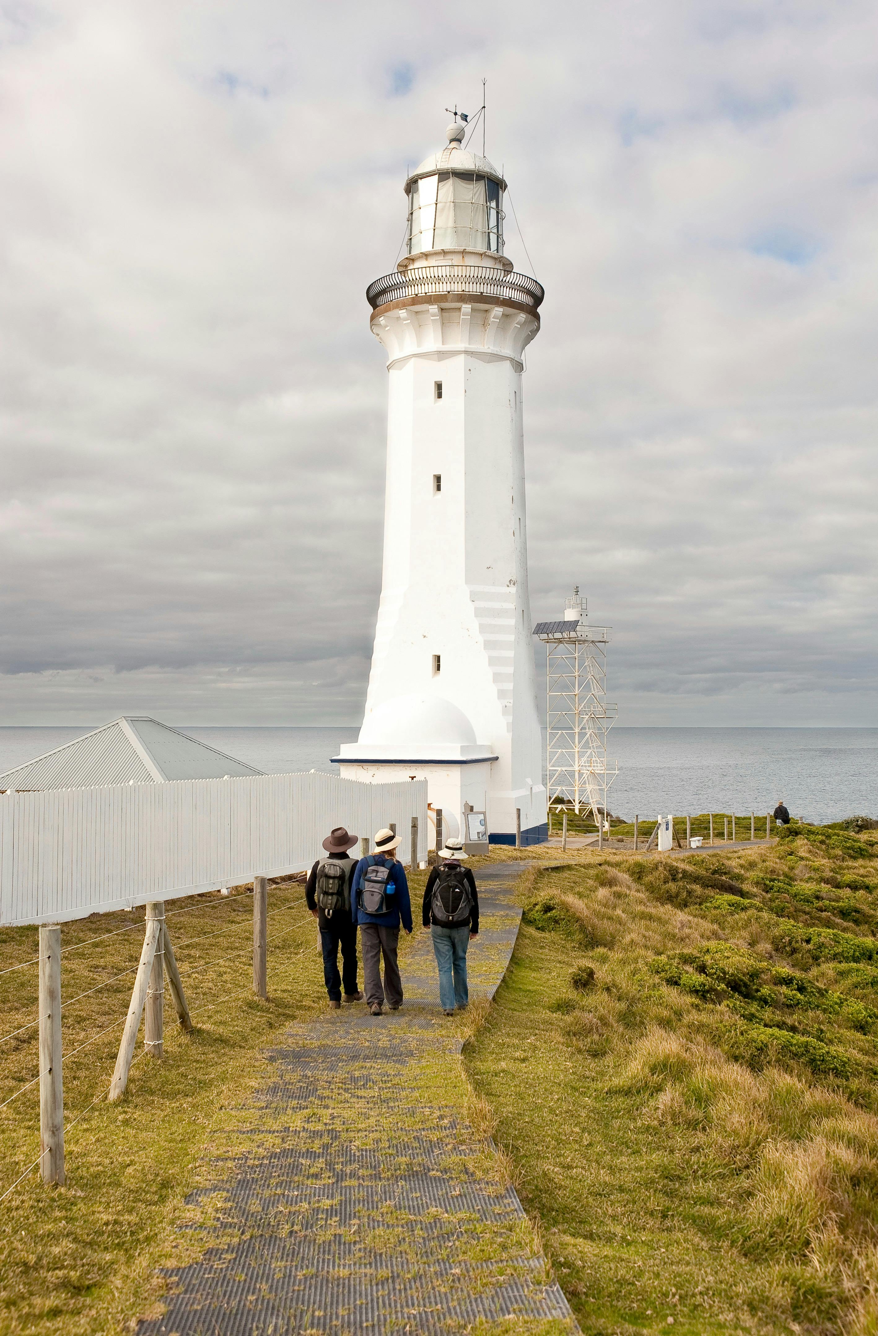Group in front of Green Cape Lighthouse.