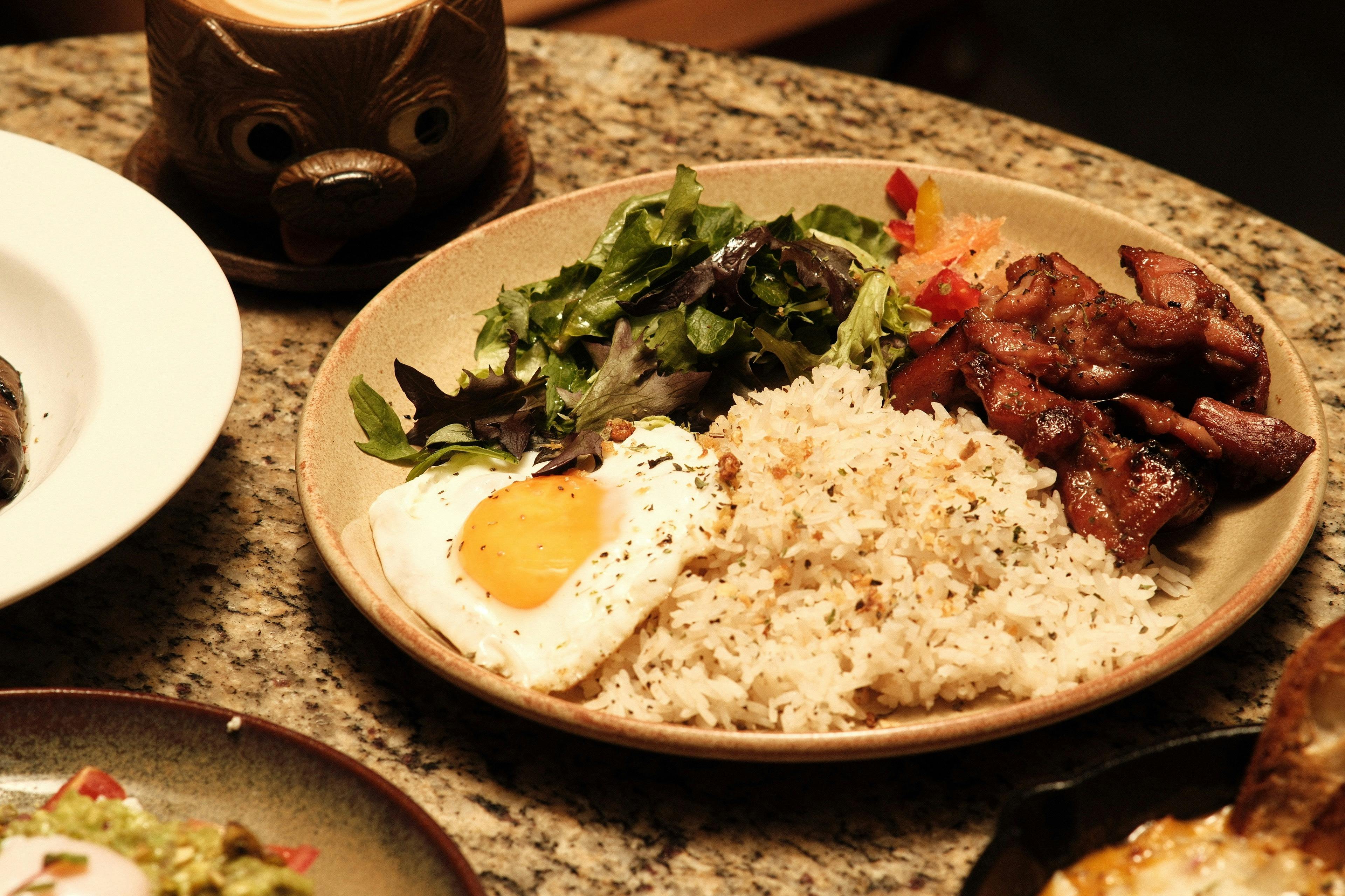 Eggs and rice at Taguan