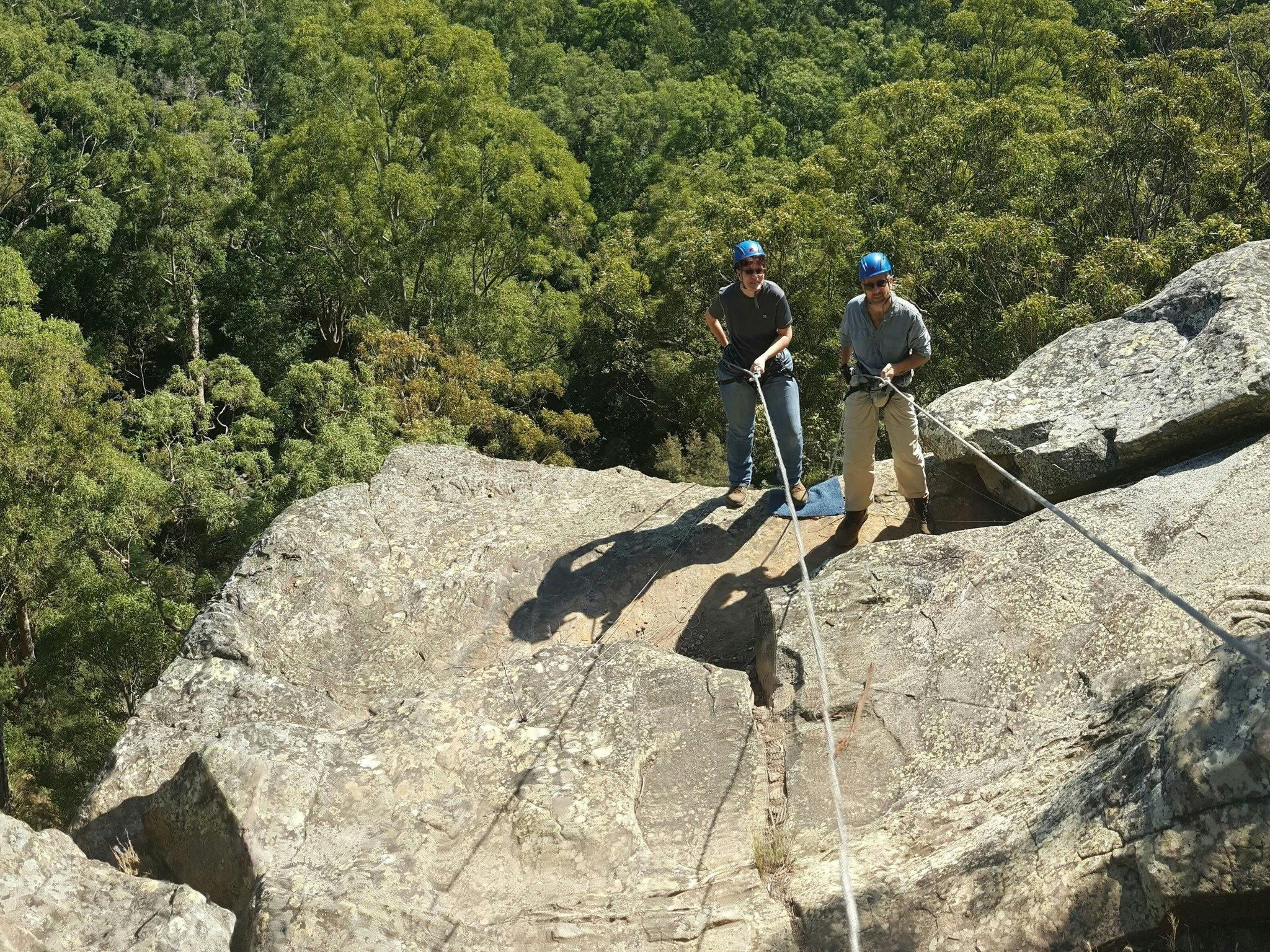 Abseiling ledge