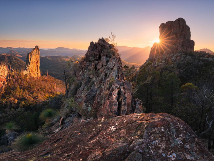 Sights while on a cycling tour in the Warrumbungles