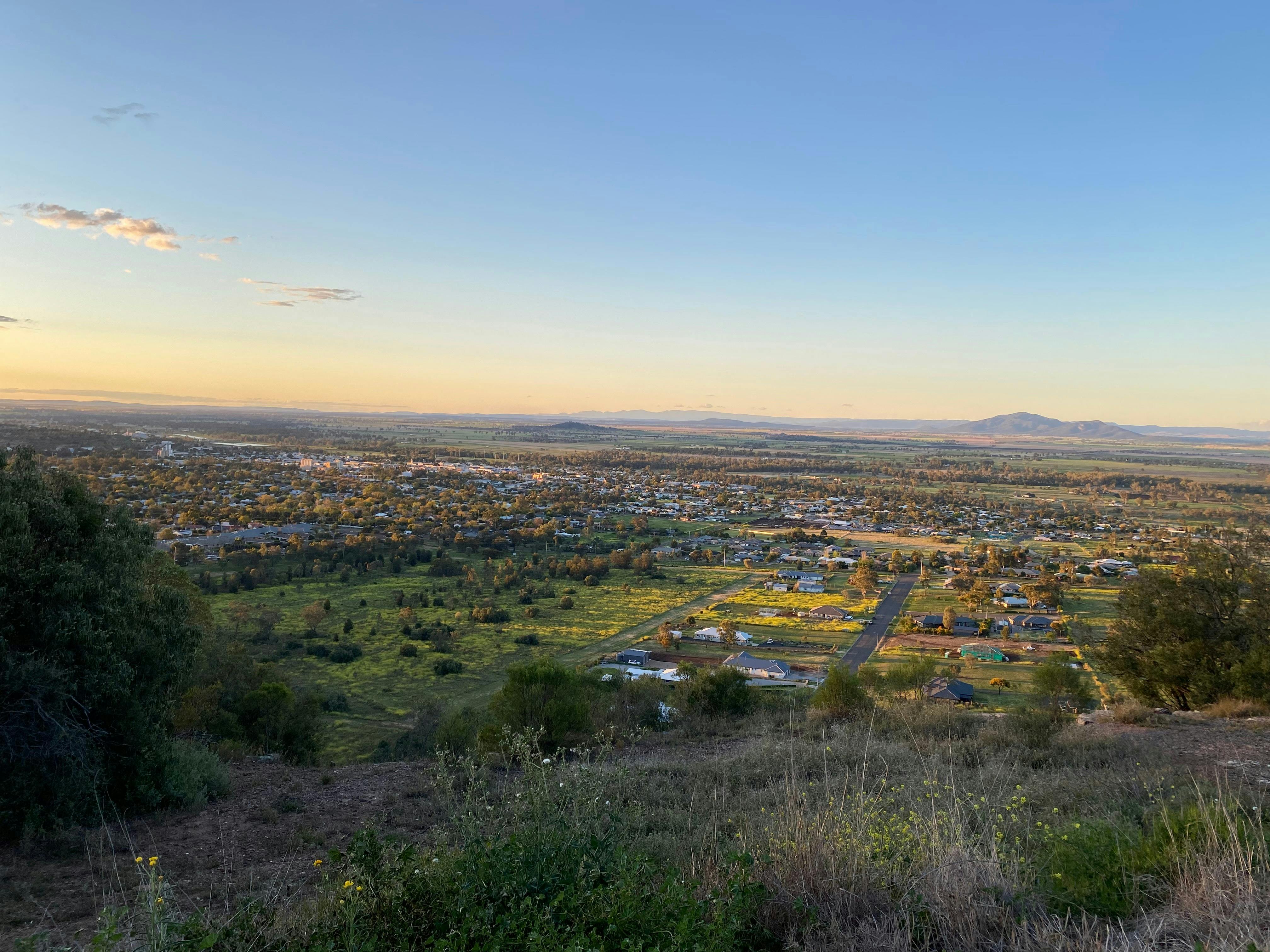 View over the township from Porcupine Lookout