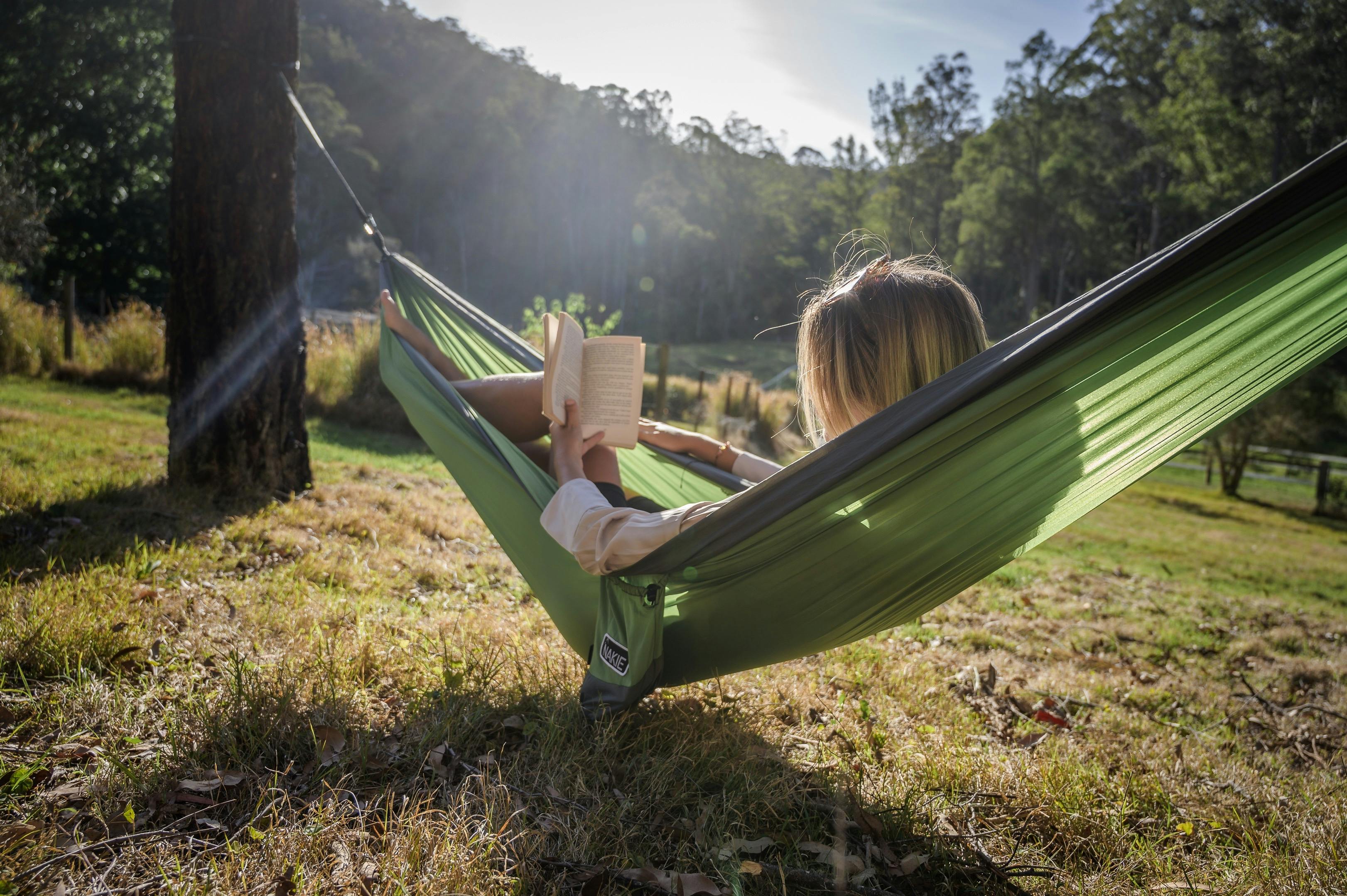 Hammocks are available to use during your stay - lazing  in the trees completes the perfect getaway!