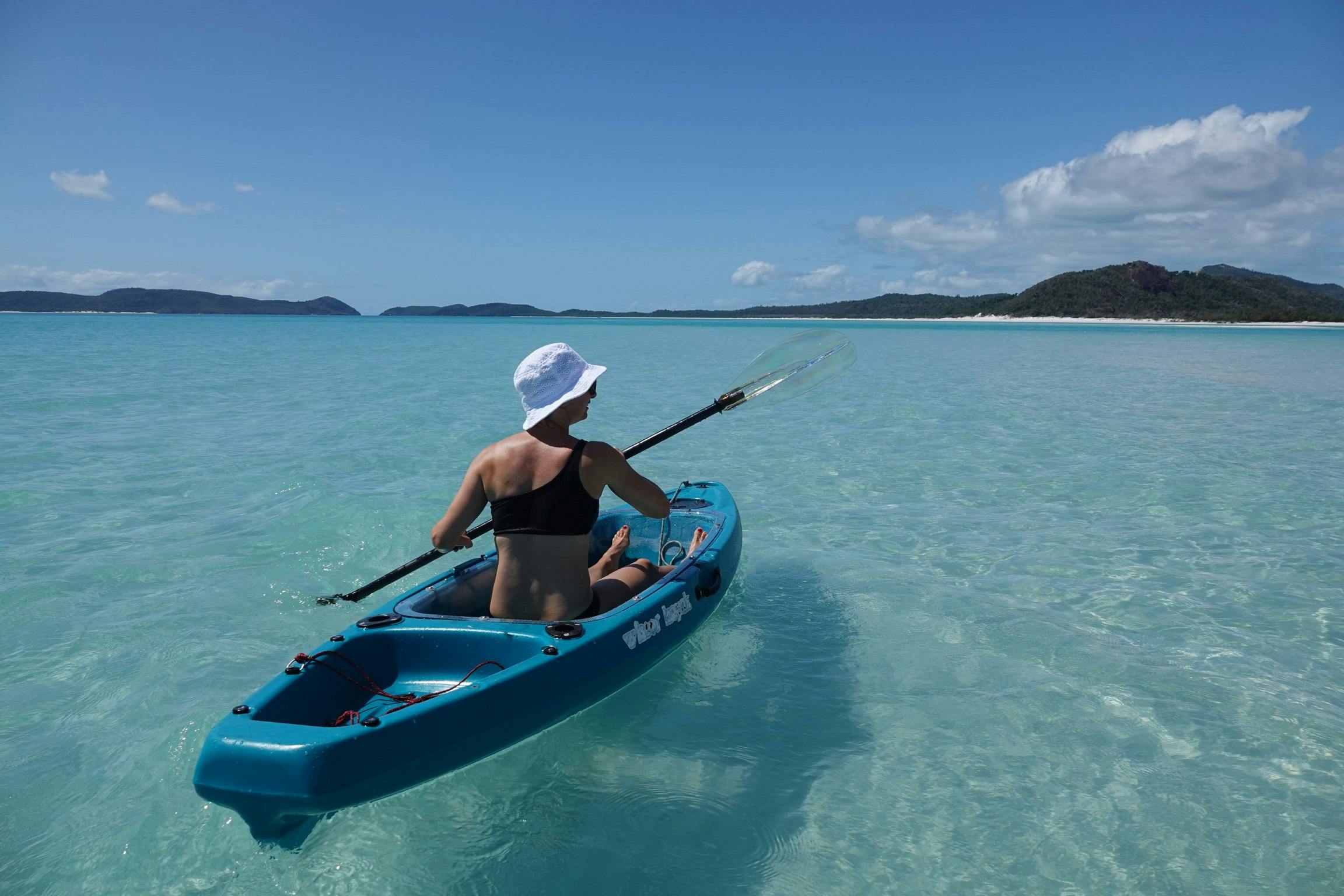 Glass bottom kayaking