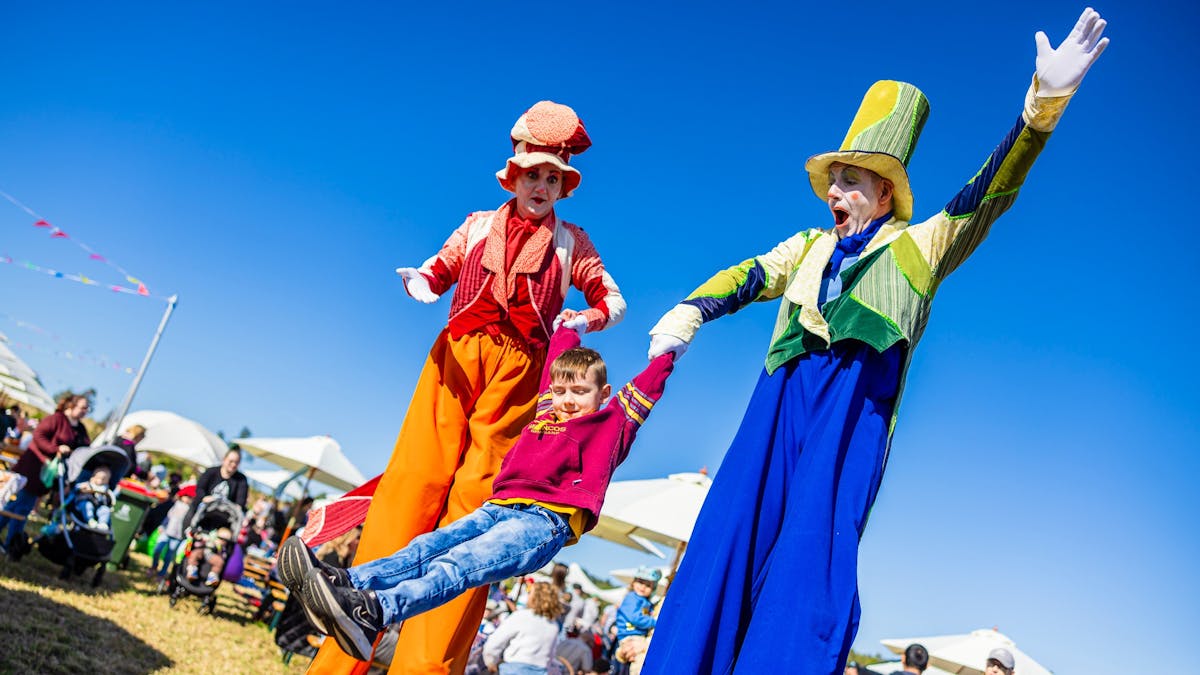 Stilt walkers