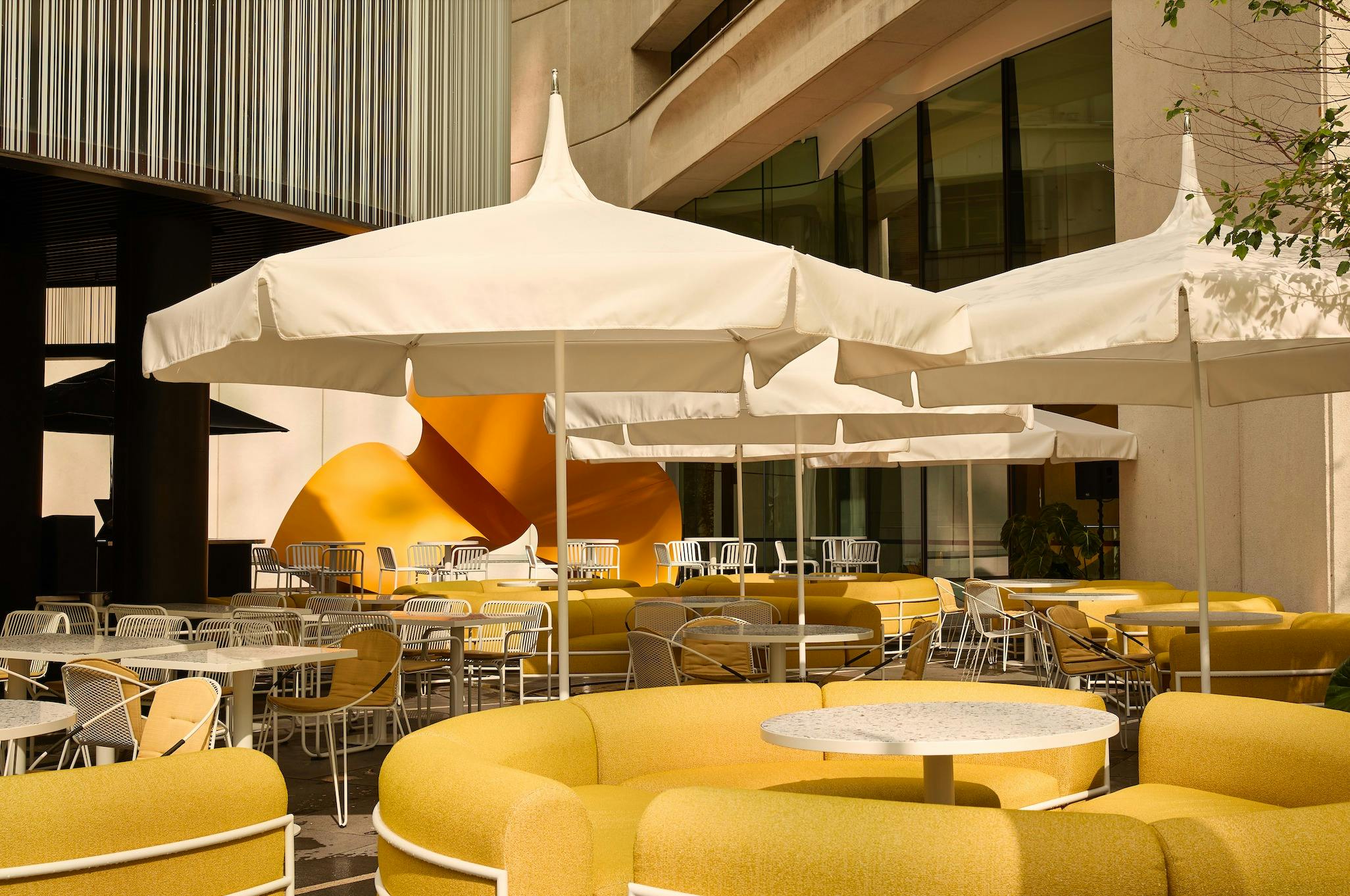 Courtyard in sunshine