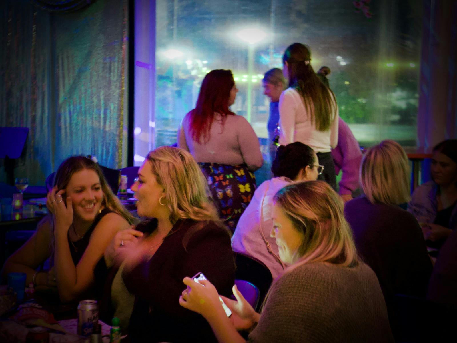 An image of a crowd at Beau's