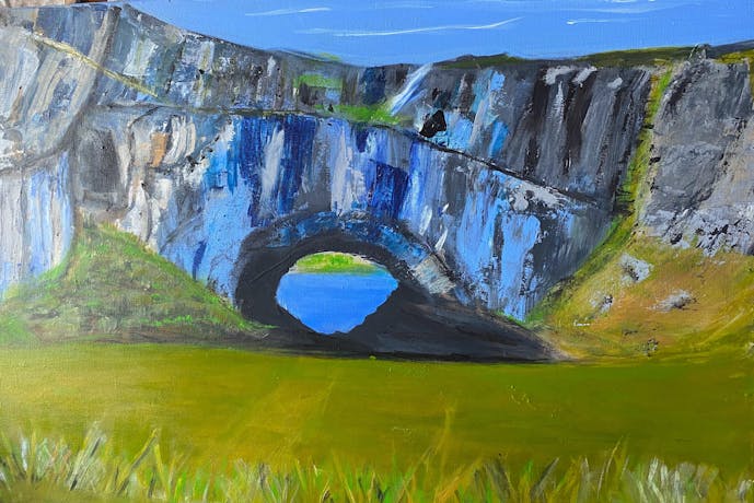Louise Spencer, Ormiston gorge, 2023, acrylic, 90 x 65 cm